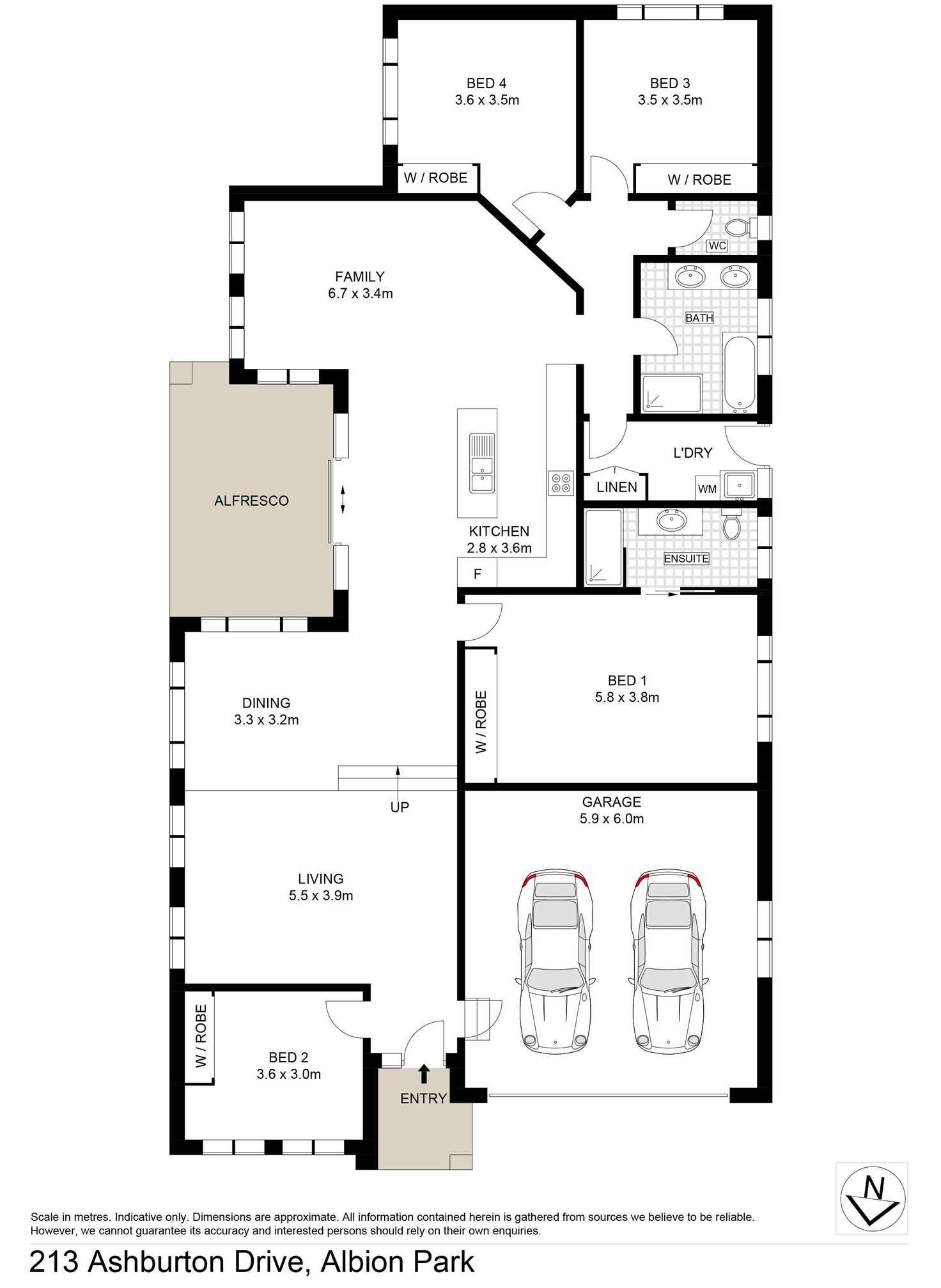 Floorplan of Homely house listing, 213 Ashburton Drive, Albion Park NSW 2527