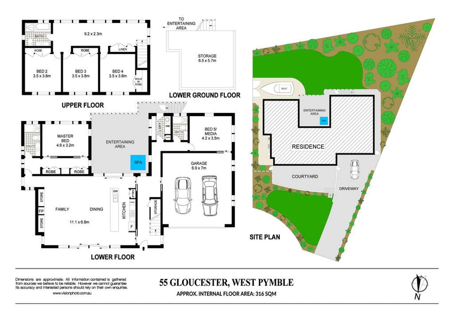 Floorplan of Homely house listing, 55 Gloucester Avenue, West Pymble NSW 2073