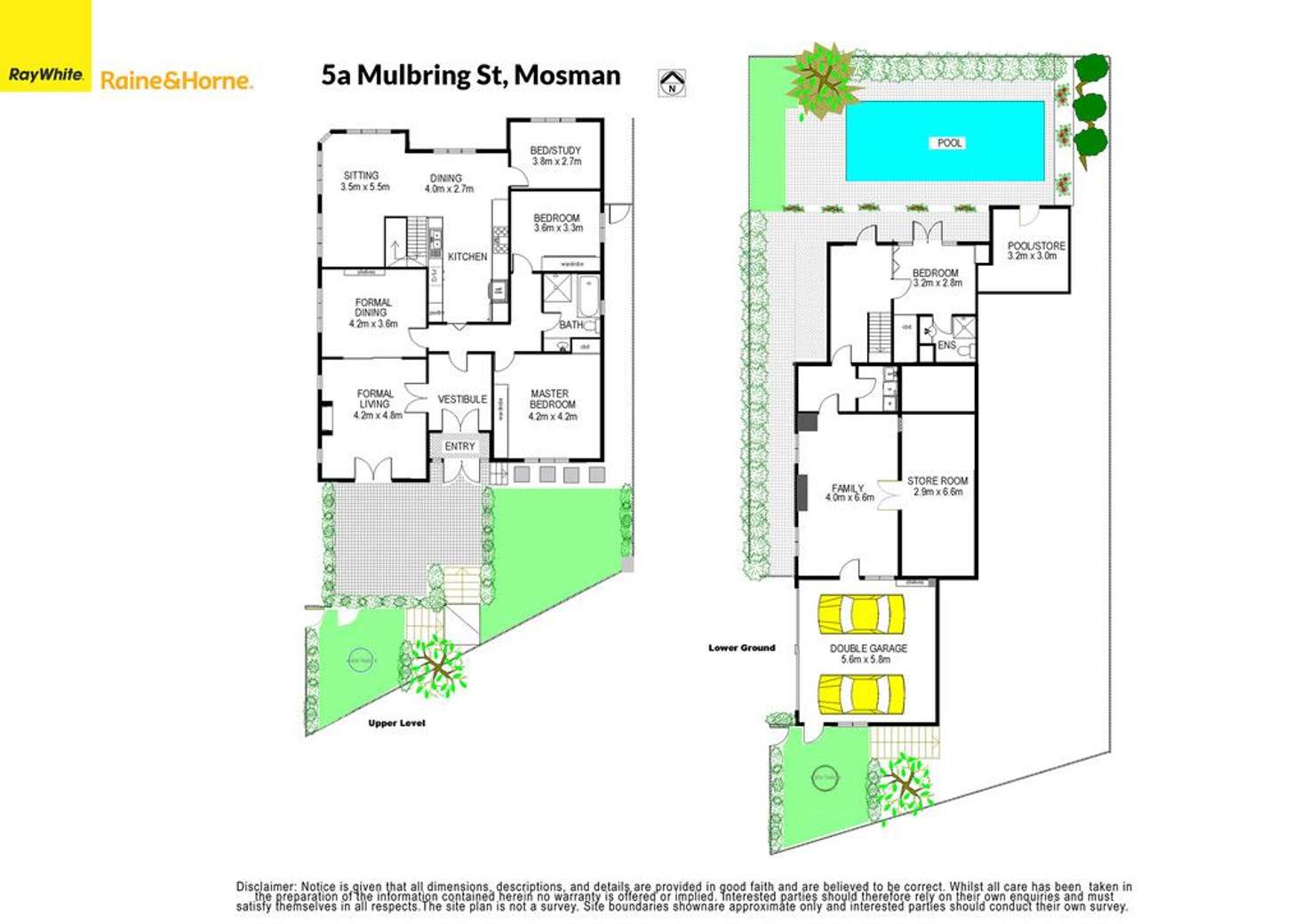 Floorplan of Homely house listing, 5A Mulbring Street, Mosman NSW 2088