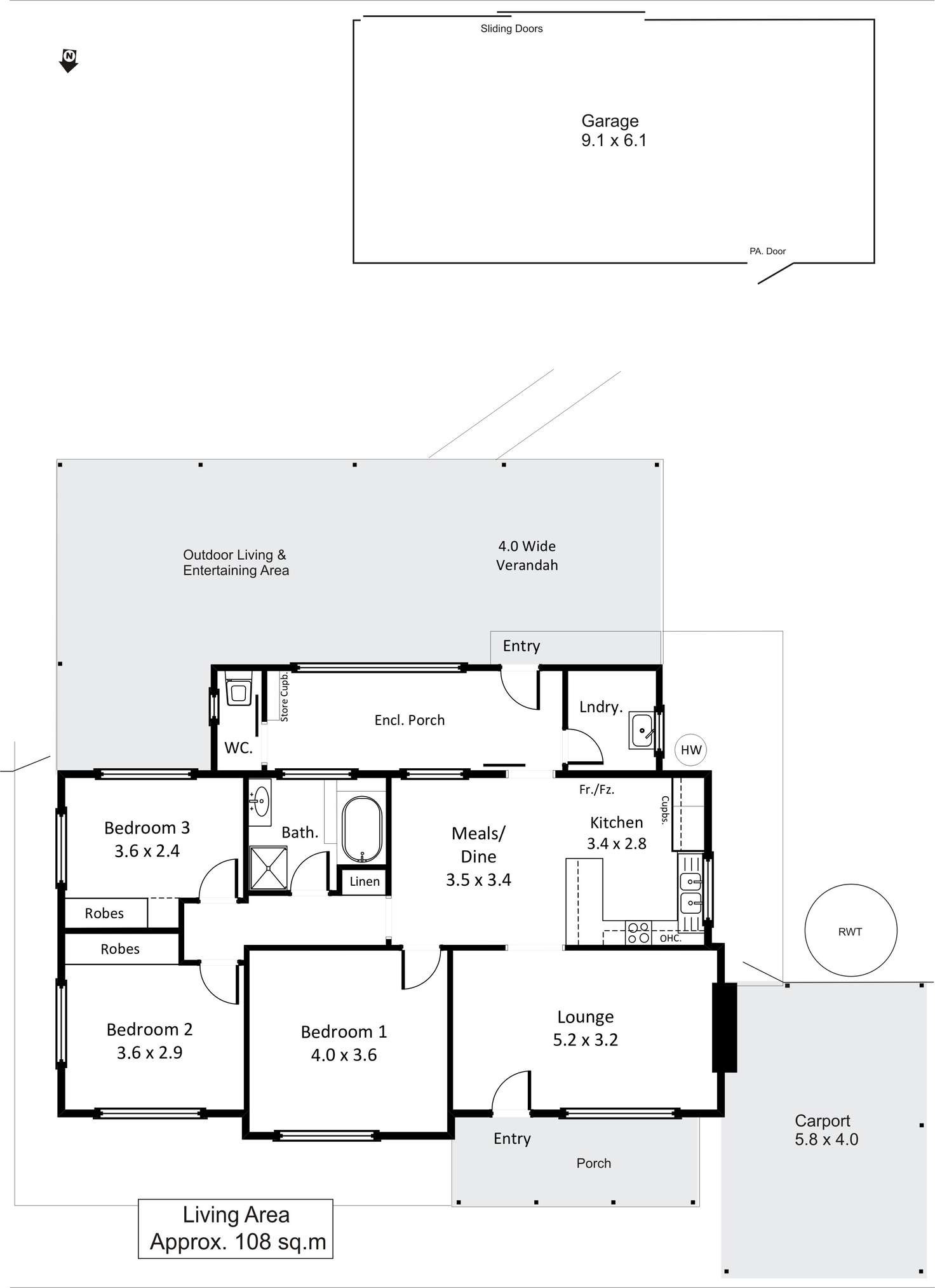 Floorplan of Homely house listing, 15 Dickerson Street, Barmera SA 5345