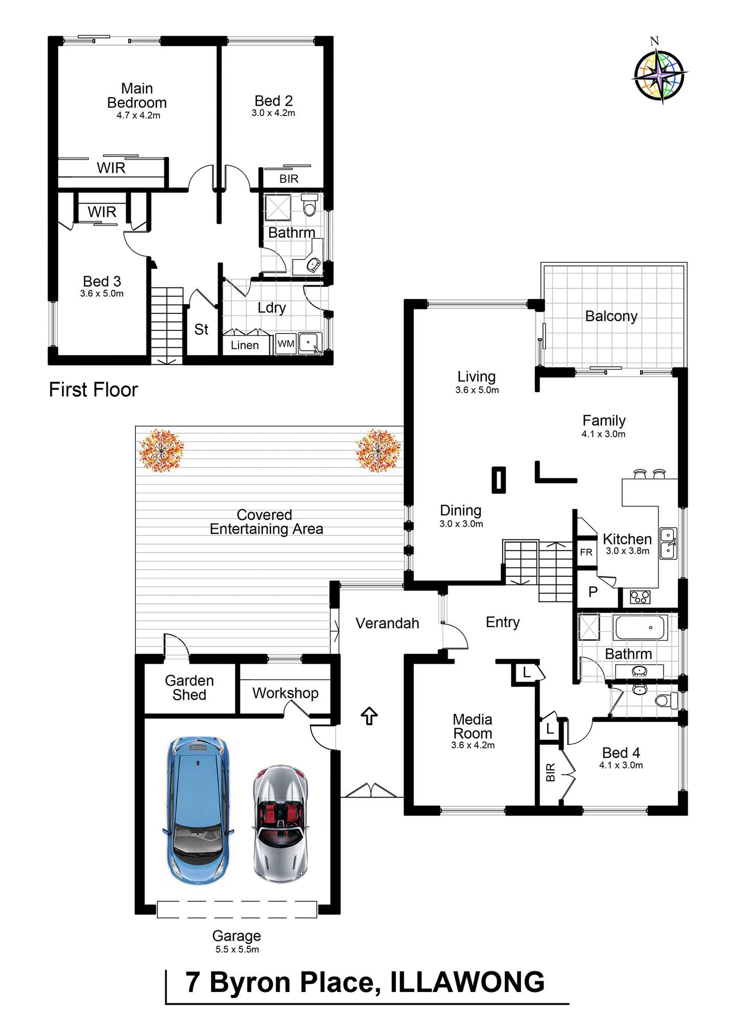 Floorplan of Homely house listing, 7 Byron Place, Illawong NSW 2234