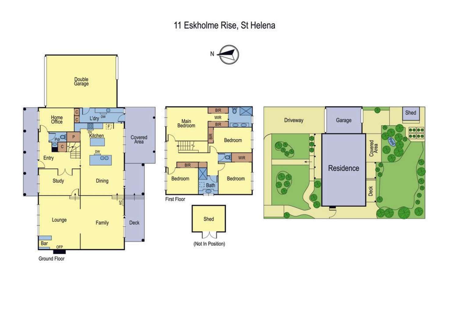 Floorplan of Homely house listing, 11 Eskholme Rise, Saint Helena VIC 3088