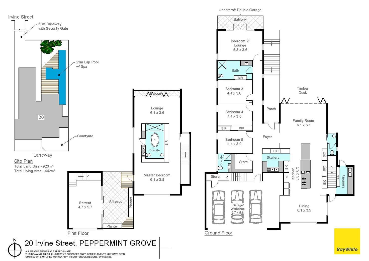 Floorplan of Homely house listing, 20 Irvine Street, Peppermint Grove WA 6011