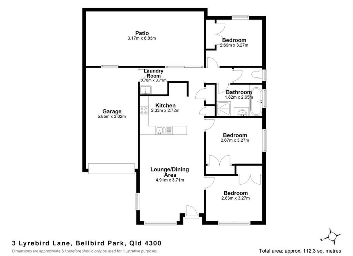 Floorplan of Homely house listing, 3 Lyrebird Lane, Bellbird Park QLD 4300