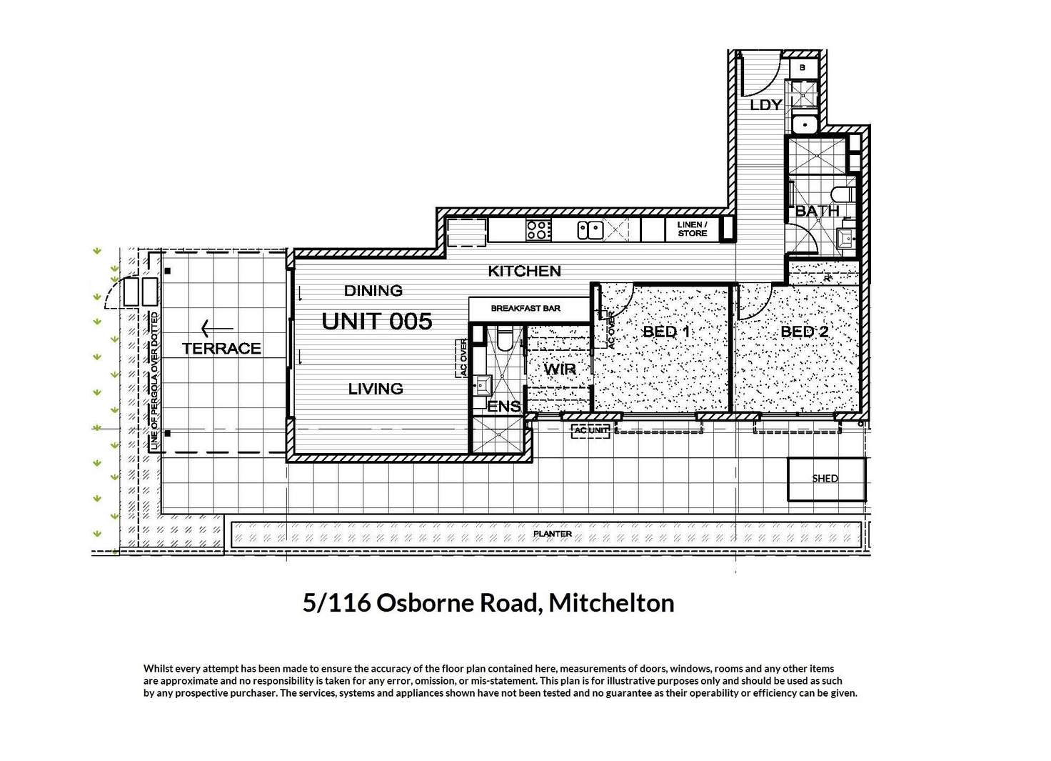 Floorplan of Homely unit listing, 5/116 Osborne Road, Mitchelton QLD 4053