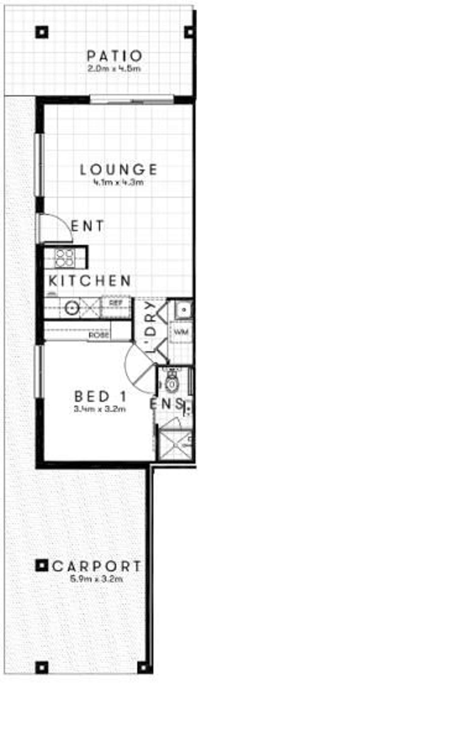 Floorplan of Homely other listing, 2/13 Dawson Place, Brassall QLD 4305