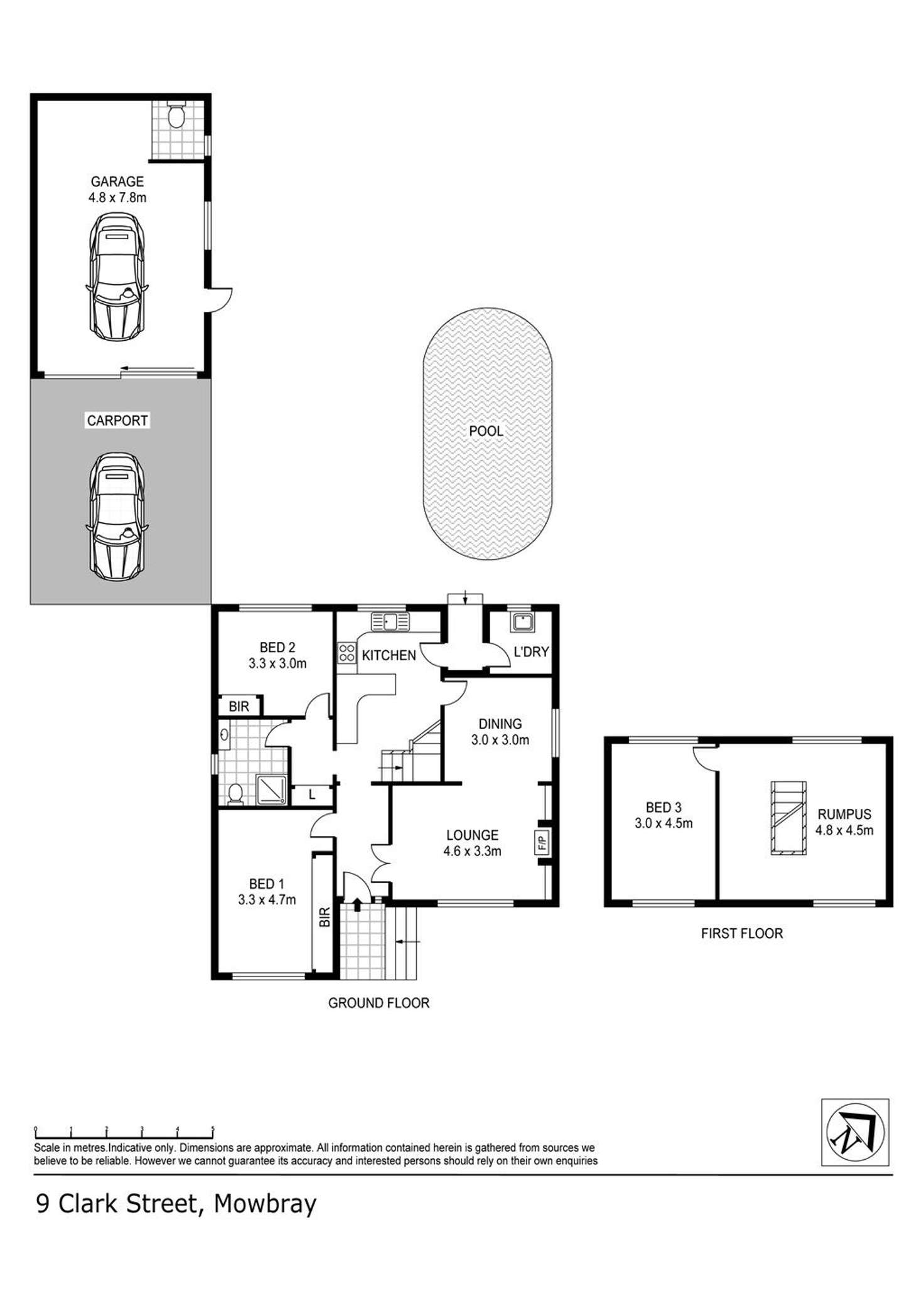 Floorplan of Homely house listing, 9 Clark Street, Mowbray TAS 7248