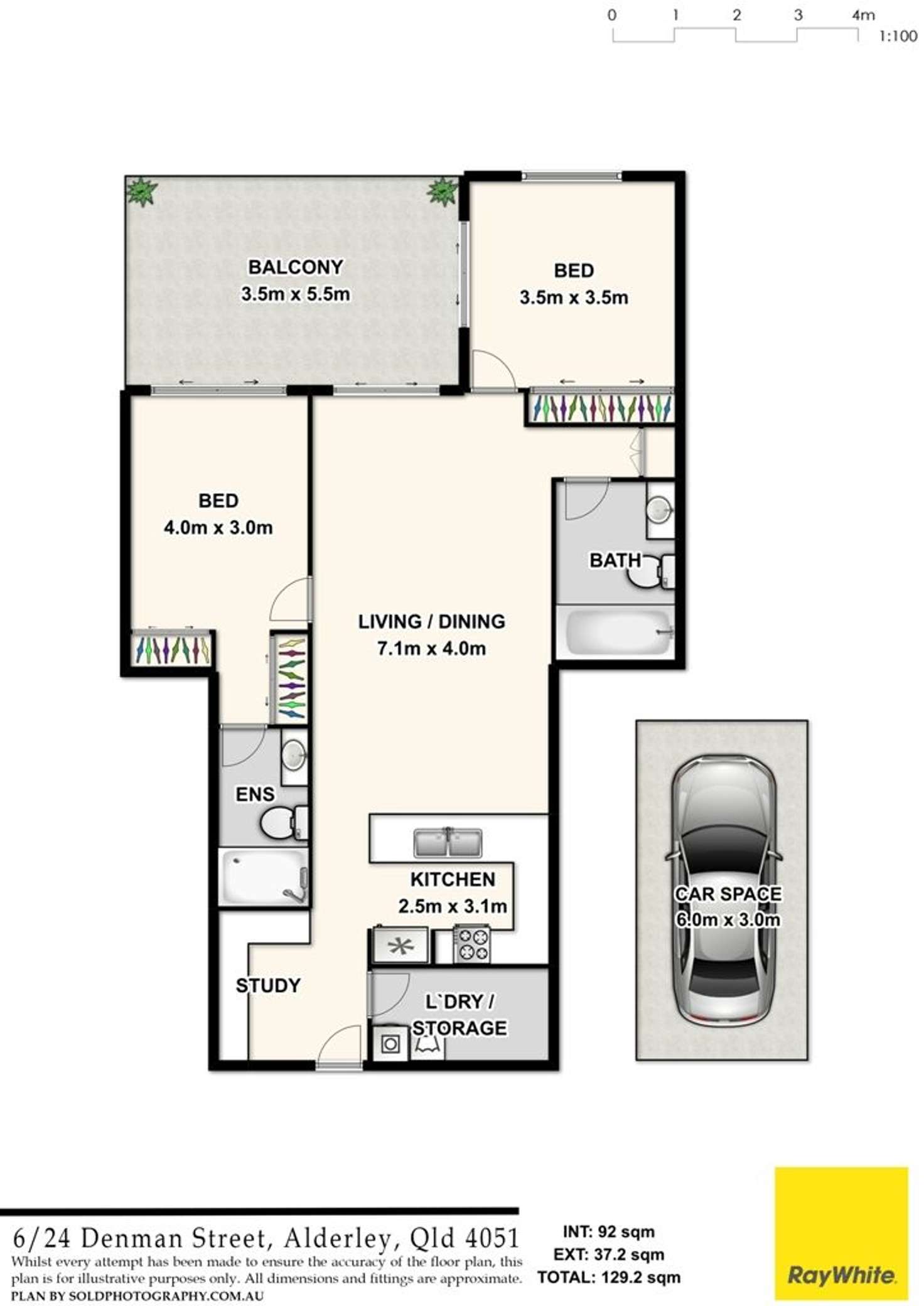 Floorplan of Homely unit listing, 6/24 Denman Street, Alderley QLD 4051