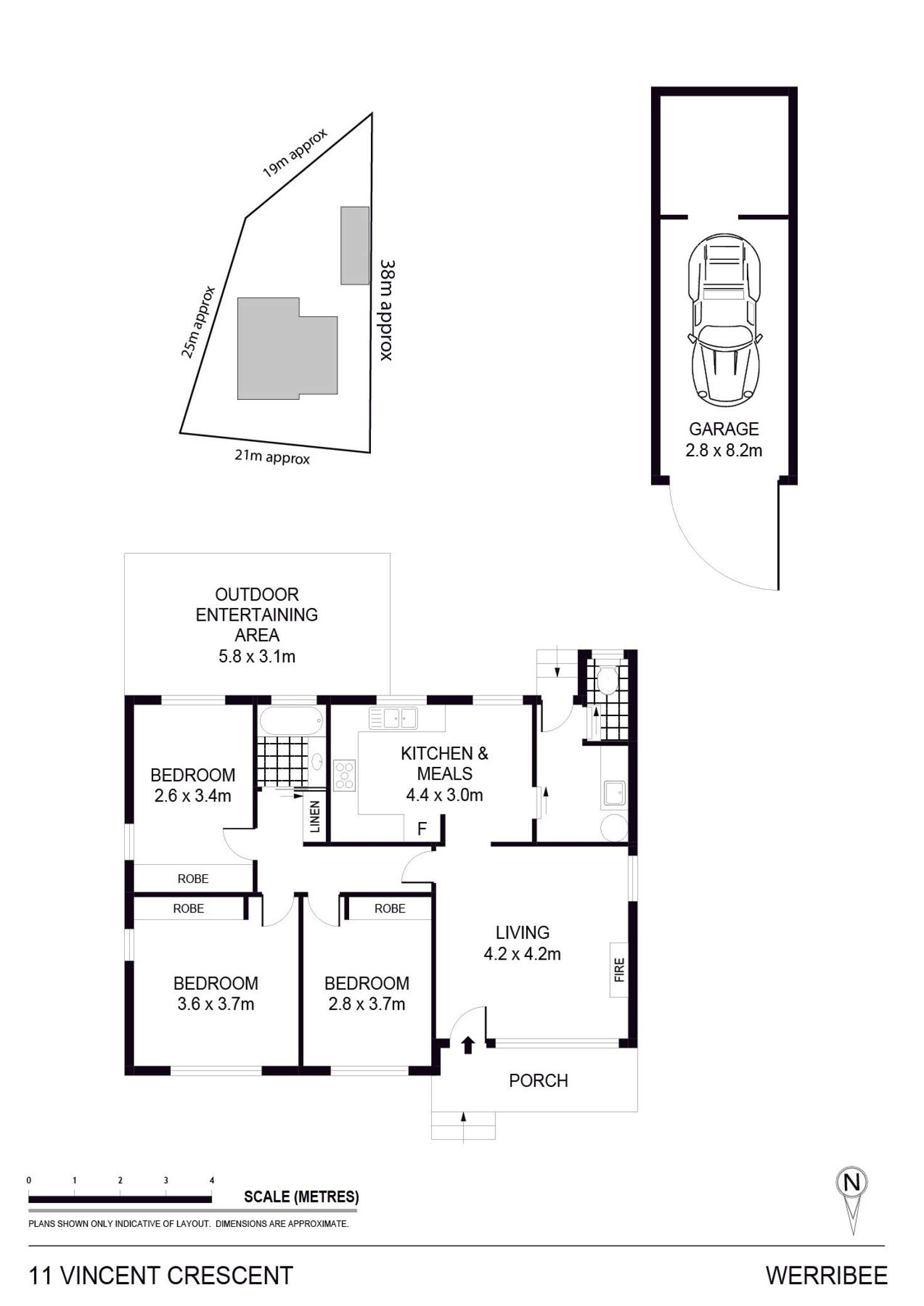 Floorplan of Homely house listing, 11 Vincent Crescent, Werribee VIC 3030