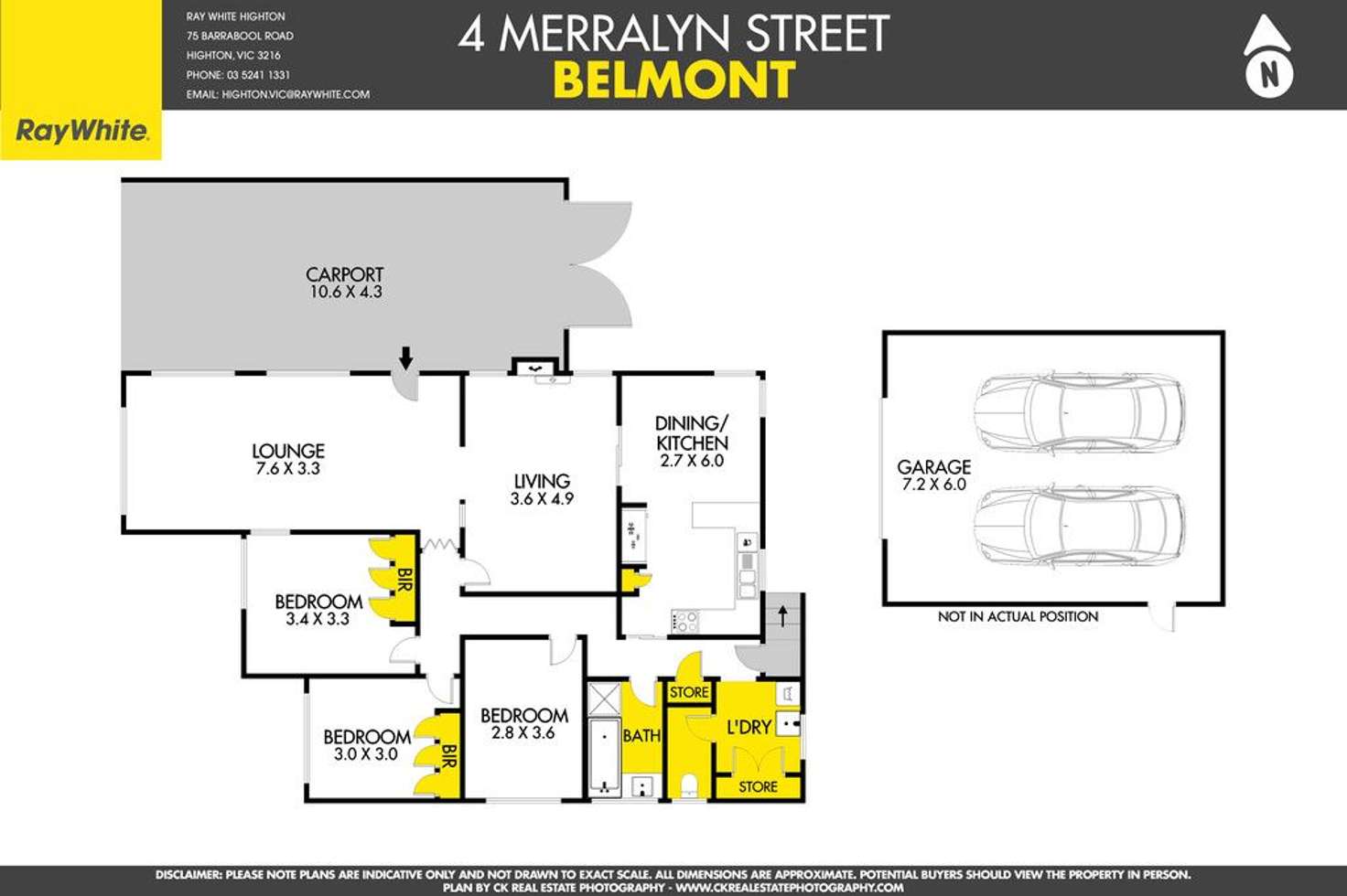 Floorplan of Homely house listing, 4 Merralyn Street, Belmont VIC 3216