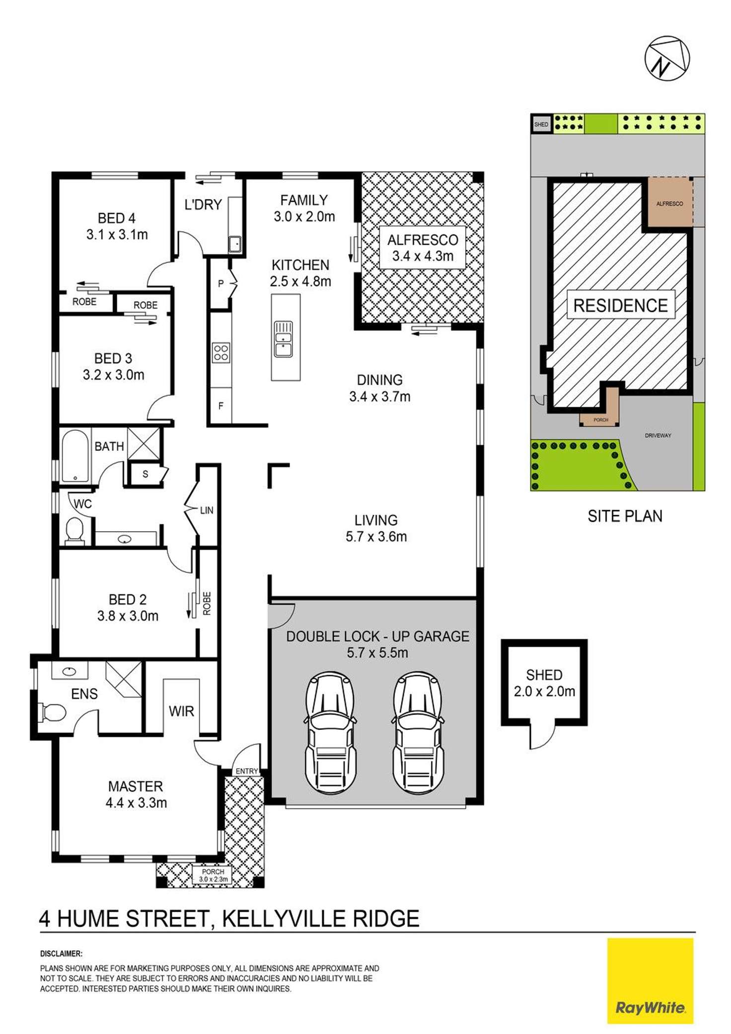 Floorplan of Homely house listing, 4 Hume Street, Kellyville Ridge NSW 2155