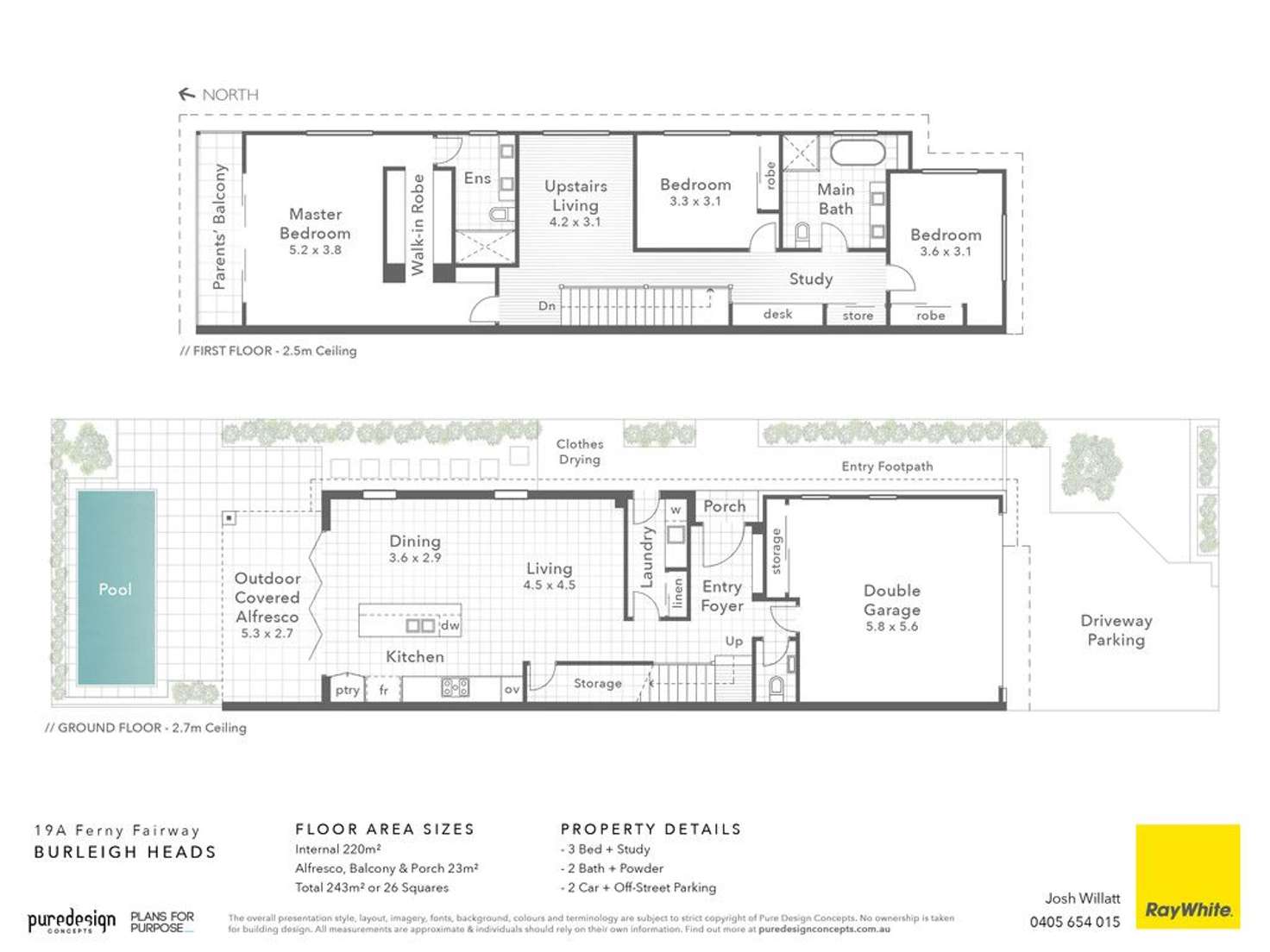 Floorplan of Homely other listing, 19B Ferny Fairway, Burleigh Heads QLD 4220