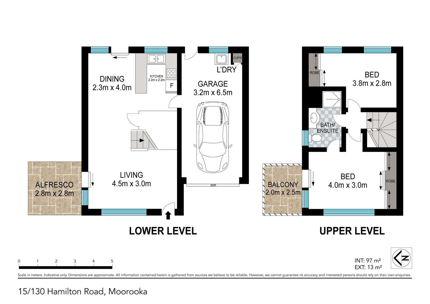 Floorplan of Homely townhouse listing, 15/130 Hamilton Road, Moorooka QLD 4105