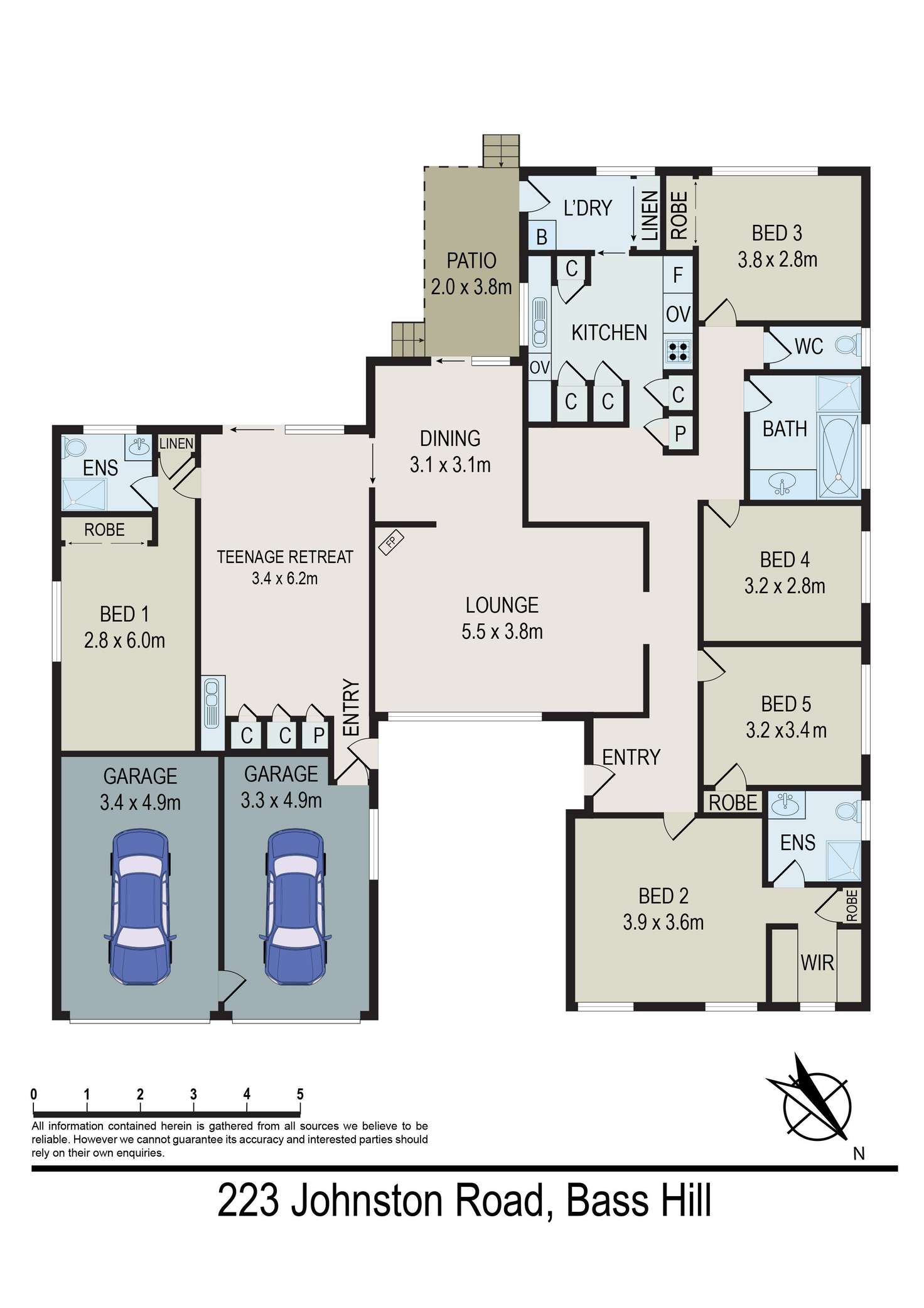 Floorplan of Homely house listing, 223 Johnston Road, Bass Hill NSW 2197