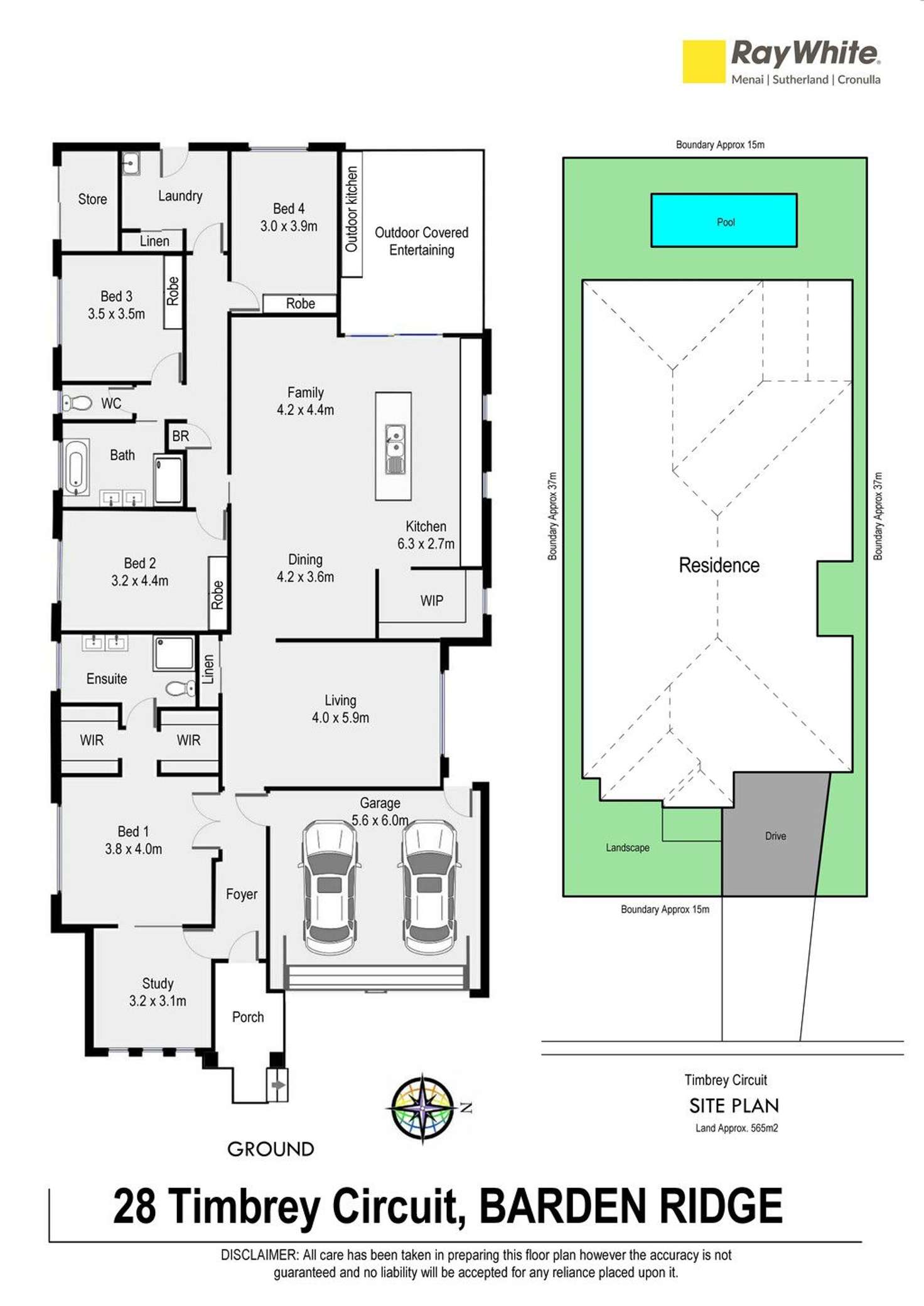 Floorplan of Homely house listing, 28 Timbrey Circuit, Barden Ridge NSW 2234