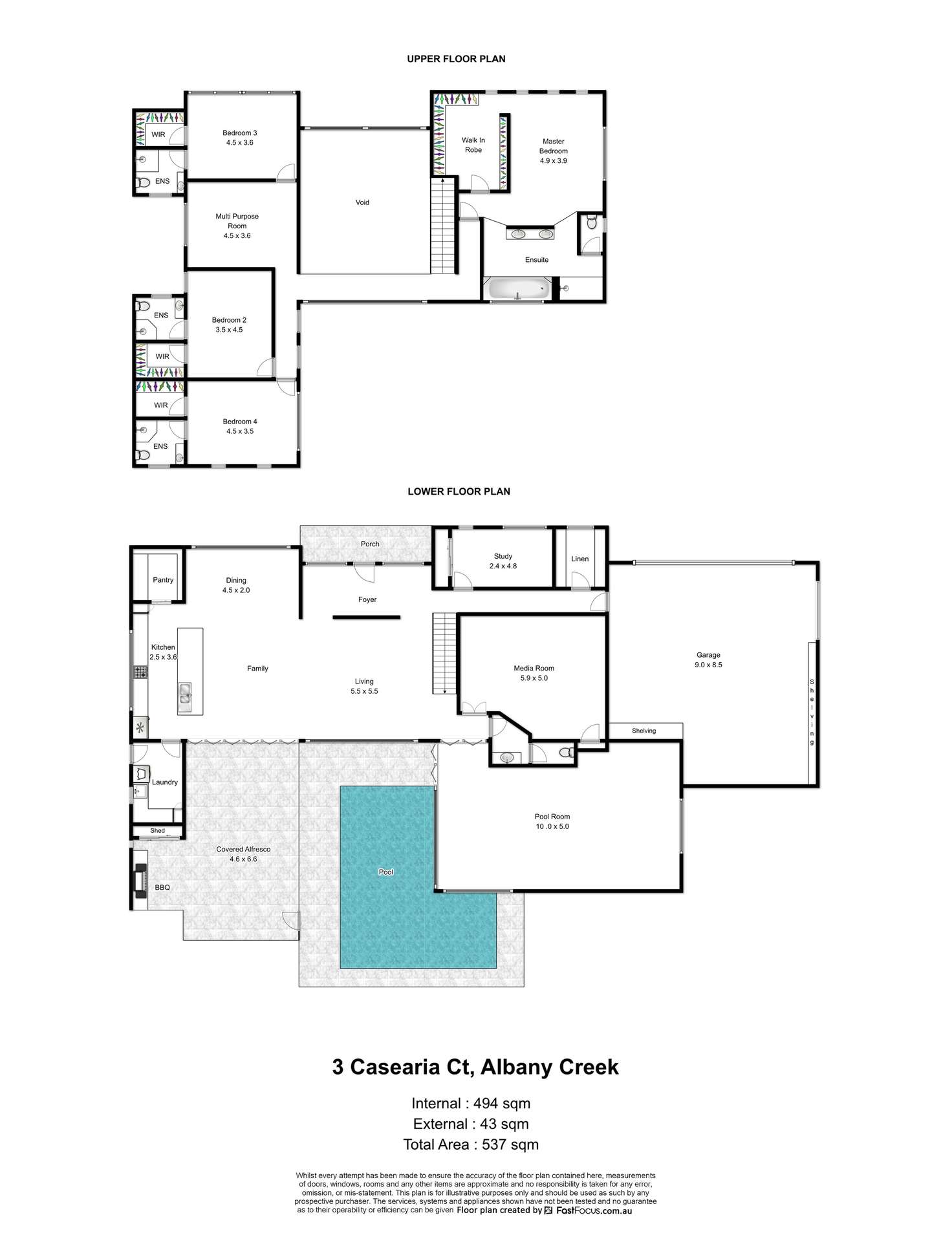 Floorplan of Homely house listing, 3 Casearia Court, Albany Creek QLD 4035