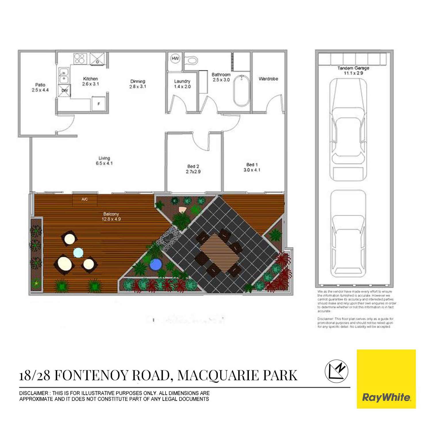 Floorplan of Homely unit listing, 18/28-32 Fontenoy Road, Macquarie Park NSW 2113