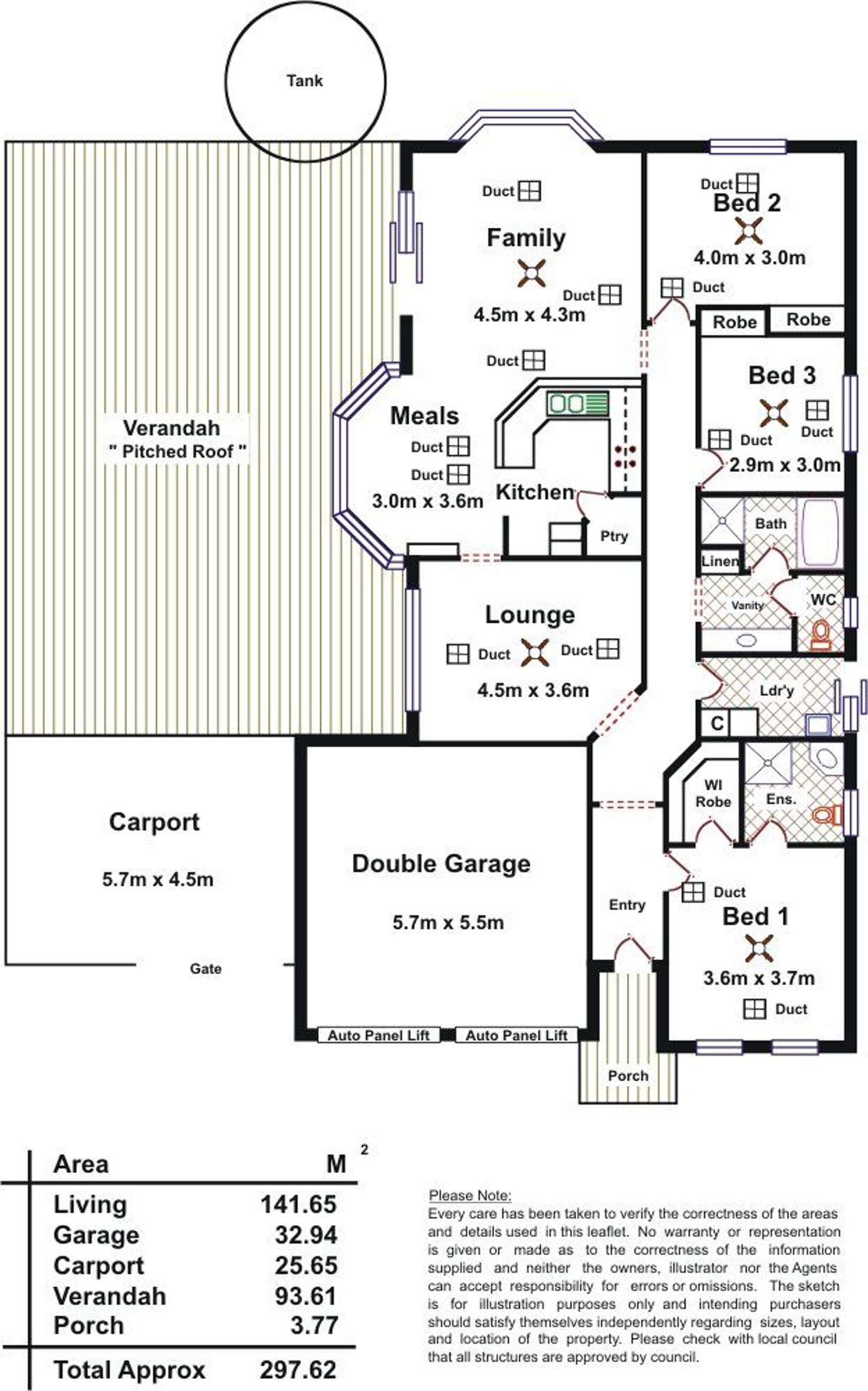 Floorplan of Homely house listing, 11 Trinity Court, Andrews Farm SA 5114