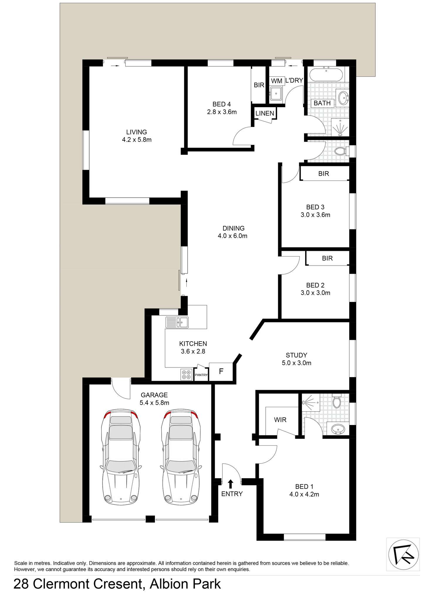 Floorplan of Homely house listing, 28 Clermont Crescent, Albion Park NSW 2527