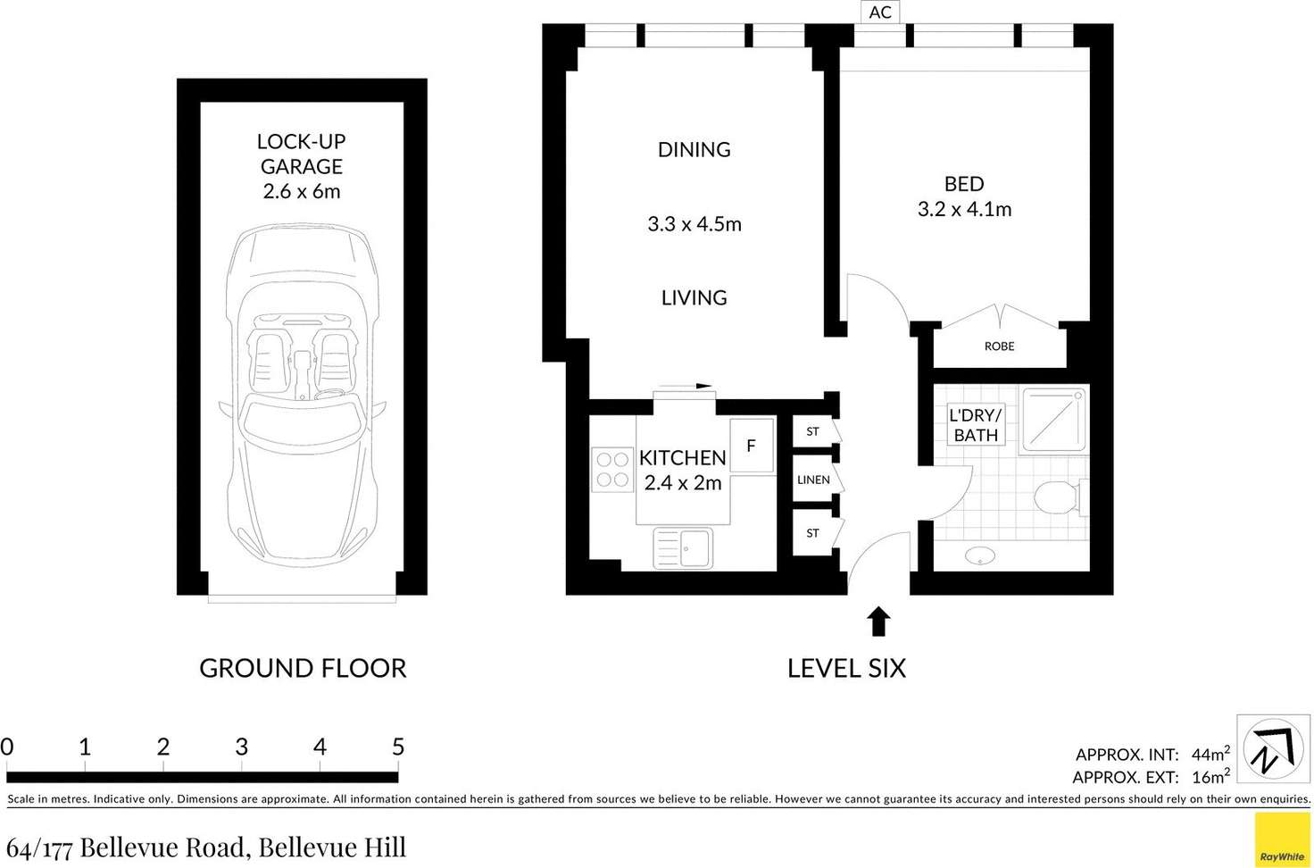 Floorplan of Homely apartment listing, 64/177 Bellevue Road, Bellevue Hill NSW 2023