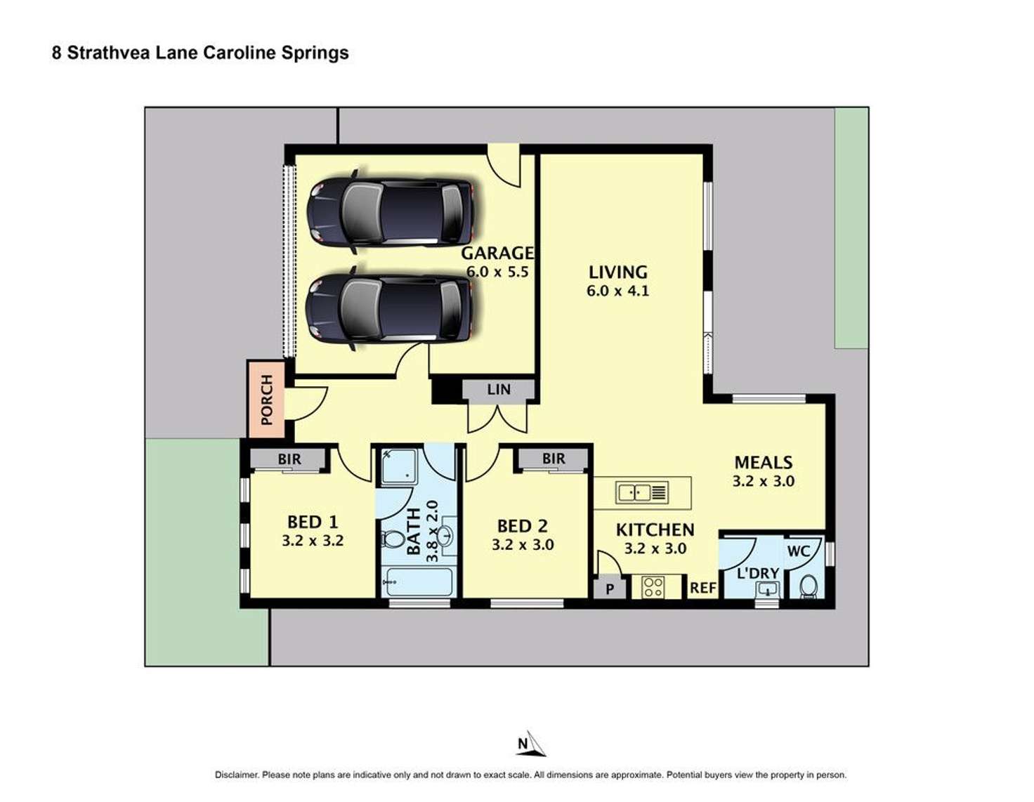 Floorplan of Homely house listing, 8 Strathvea Lane, Caroline Springs VIC 3023