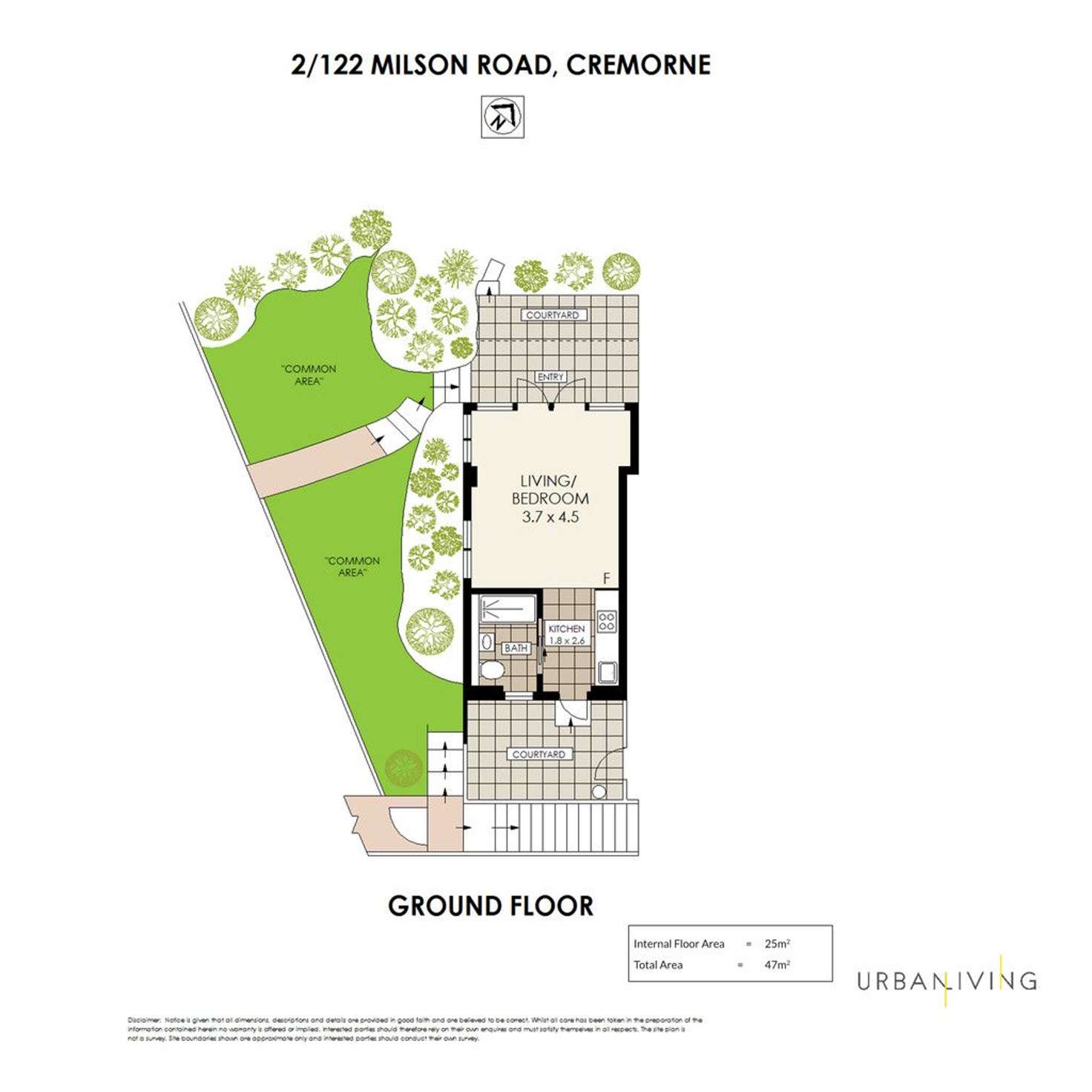 Floorplan of Homely apartment listing, 2/122 Milson Road, Cremorne Point NSW 2090