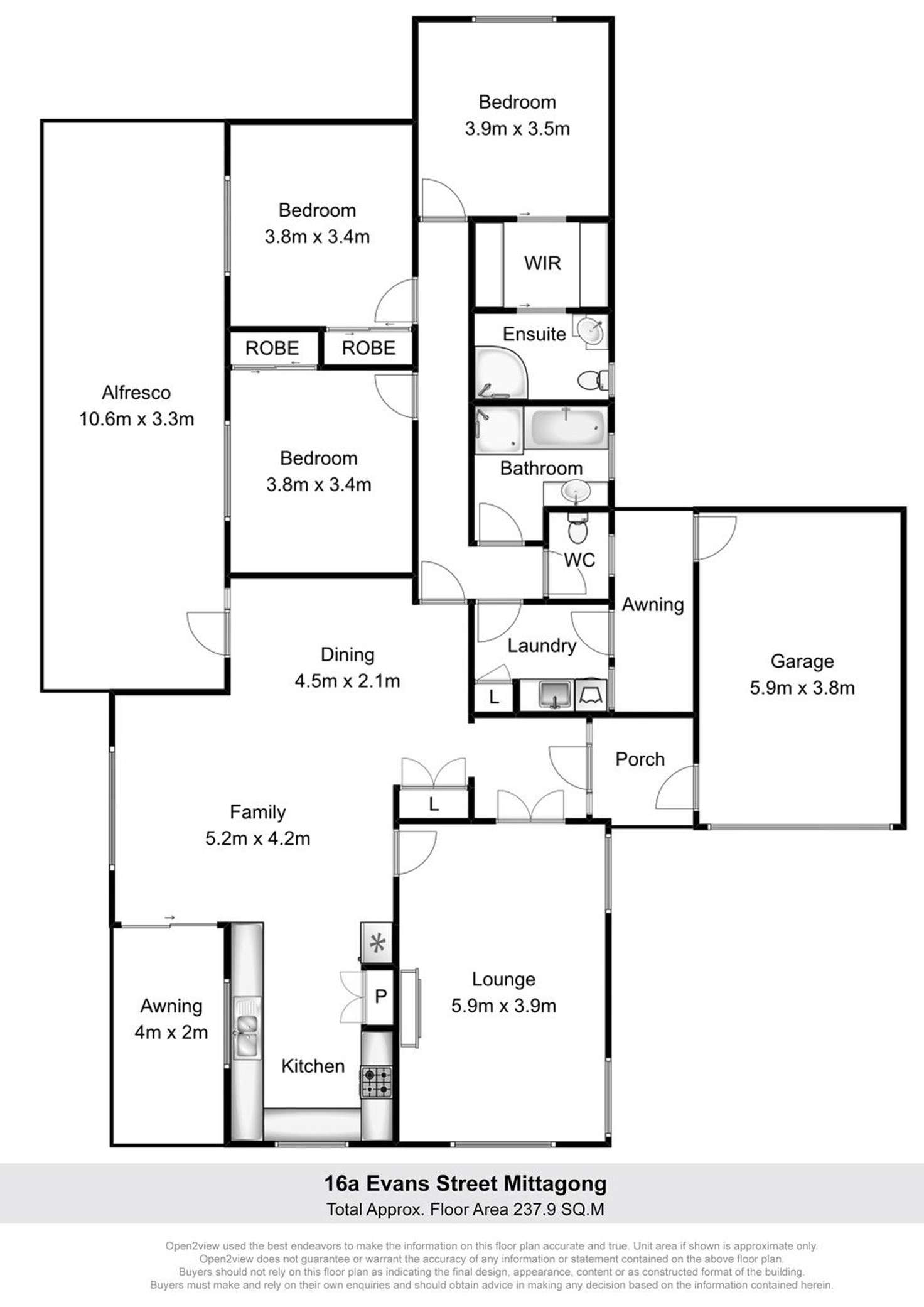 Floorplan of Homely house listing, 16A Evans Street, Mittagong NSW 2575