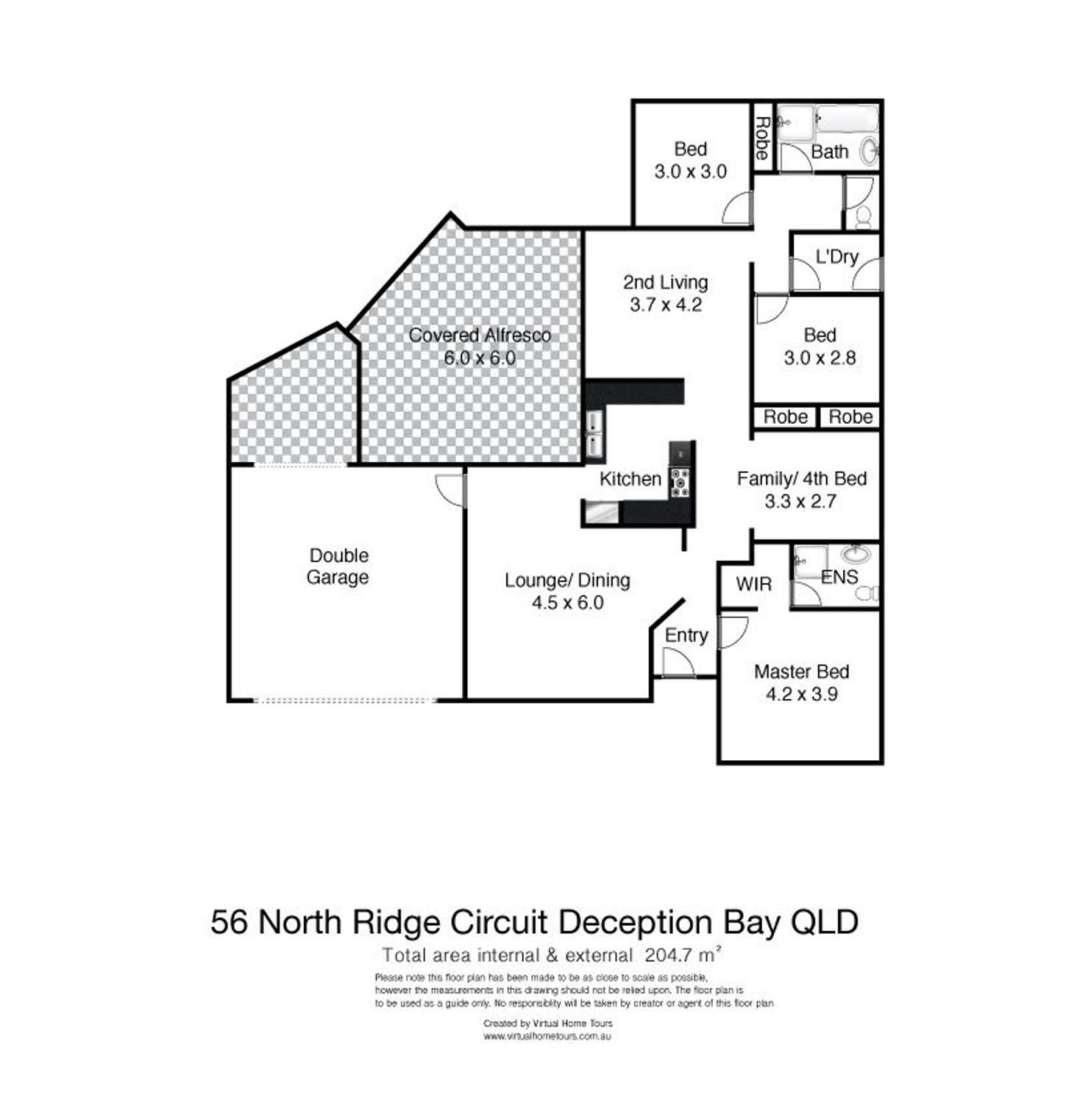 Floorplan of Homely house listing, 56 North Ridge Circuit, Deception Bay QLD 4508