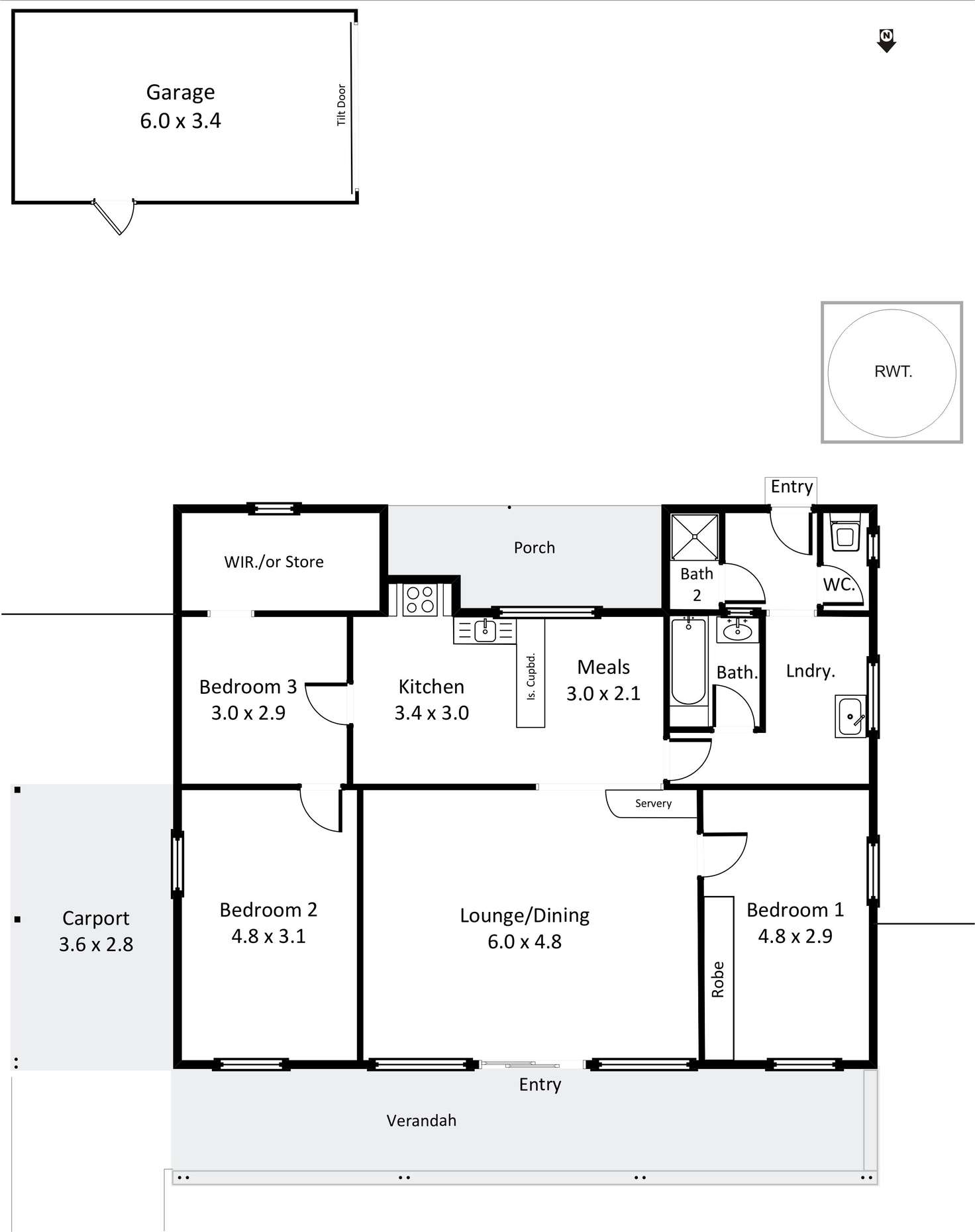 Floorplan of Homely house listing, 12 Stoeckel Terrace, Paringa SA 5340