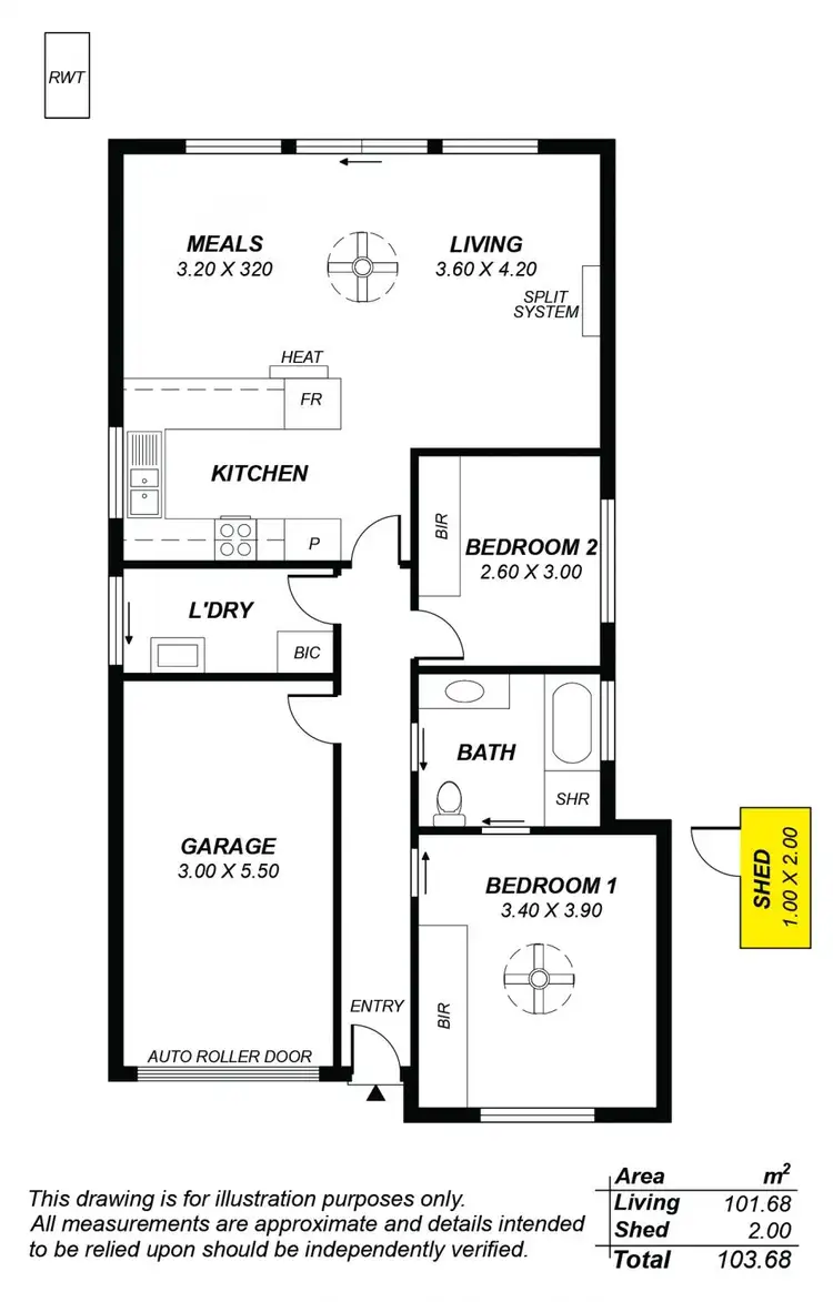 Floorplan of Homely house listing, 1/1 Vizard Road, Tea Tree Gully SA 5091
