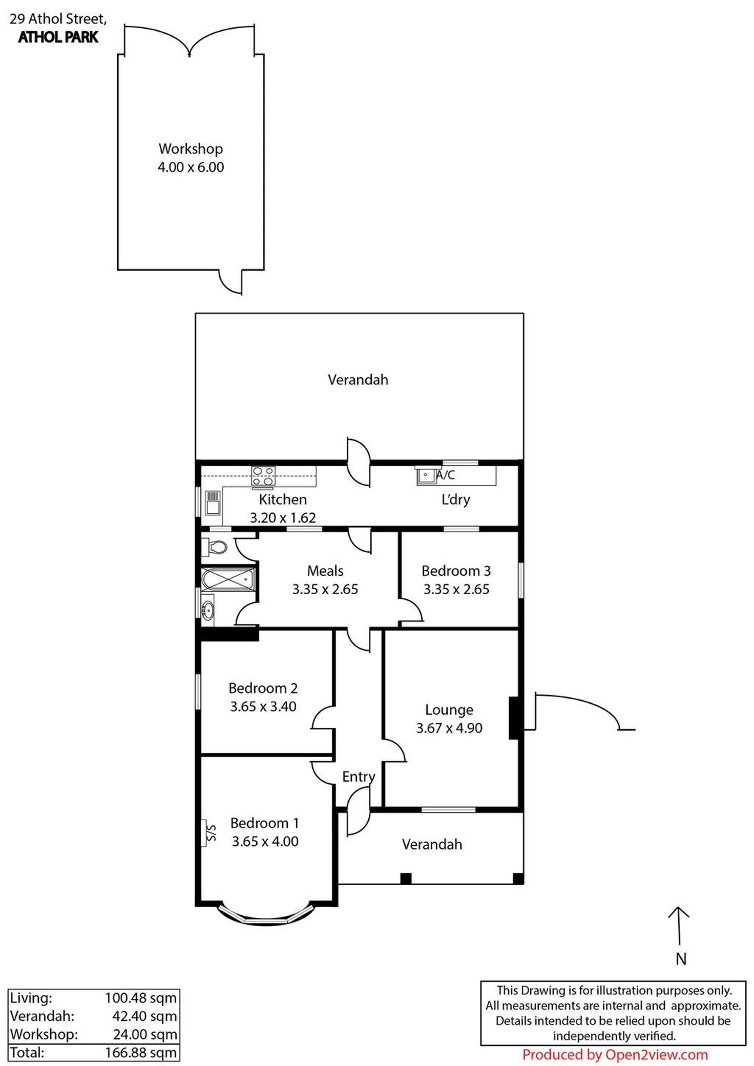 Floorplan of Homely house listing, 29 Athol Street, Athol Park SA 5012