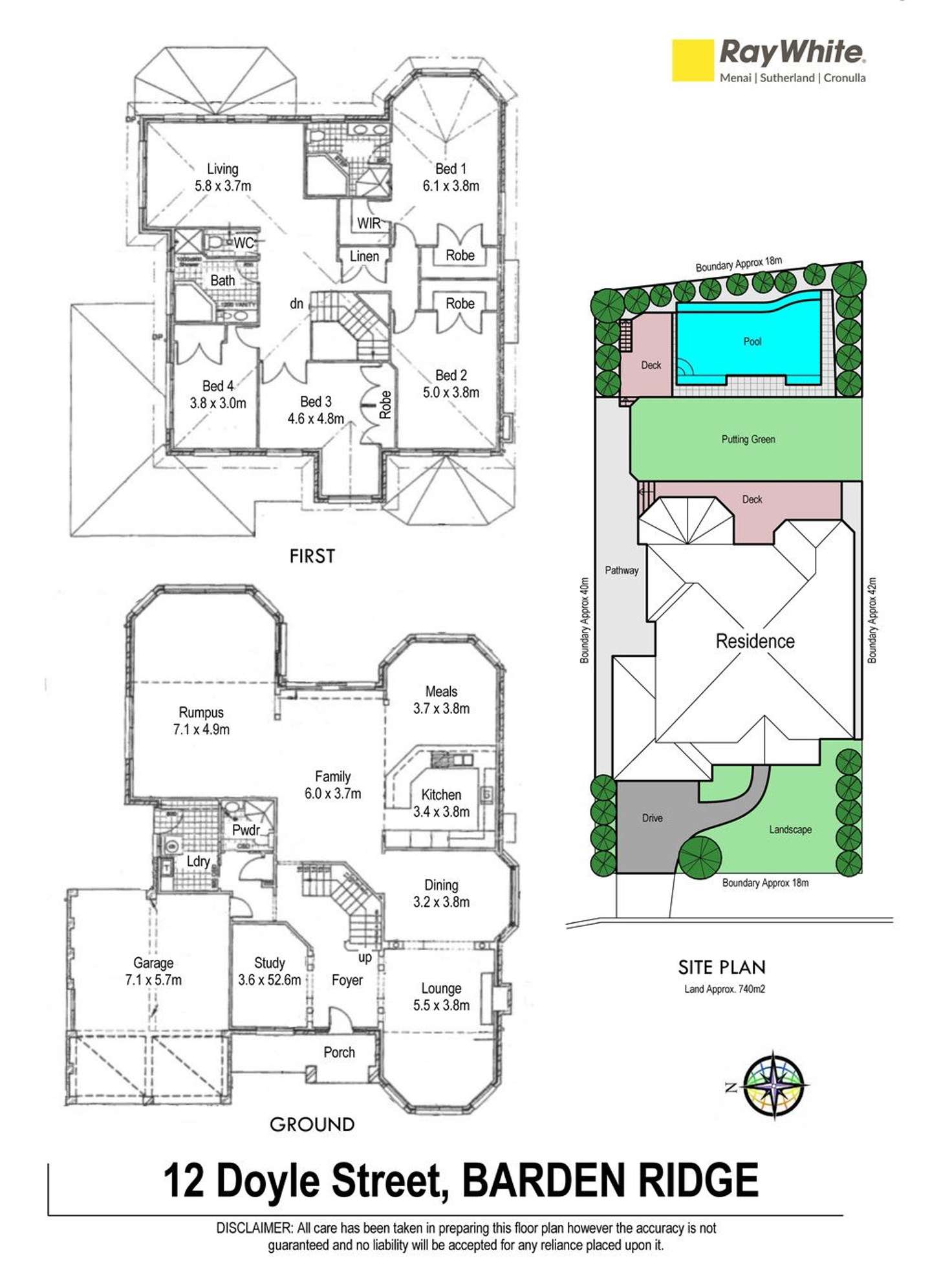 Floorplan of Homely house listing, 12 Doyle Street, Barden Ridge NSW 2234