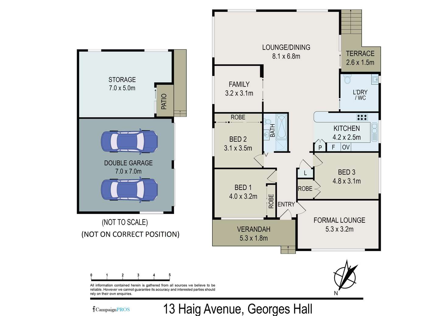 Floorplan of Homely house listing, 13 Haig Avenue, Georges Hall NSW 2198