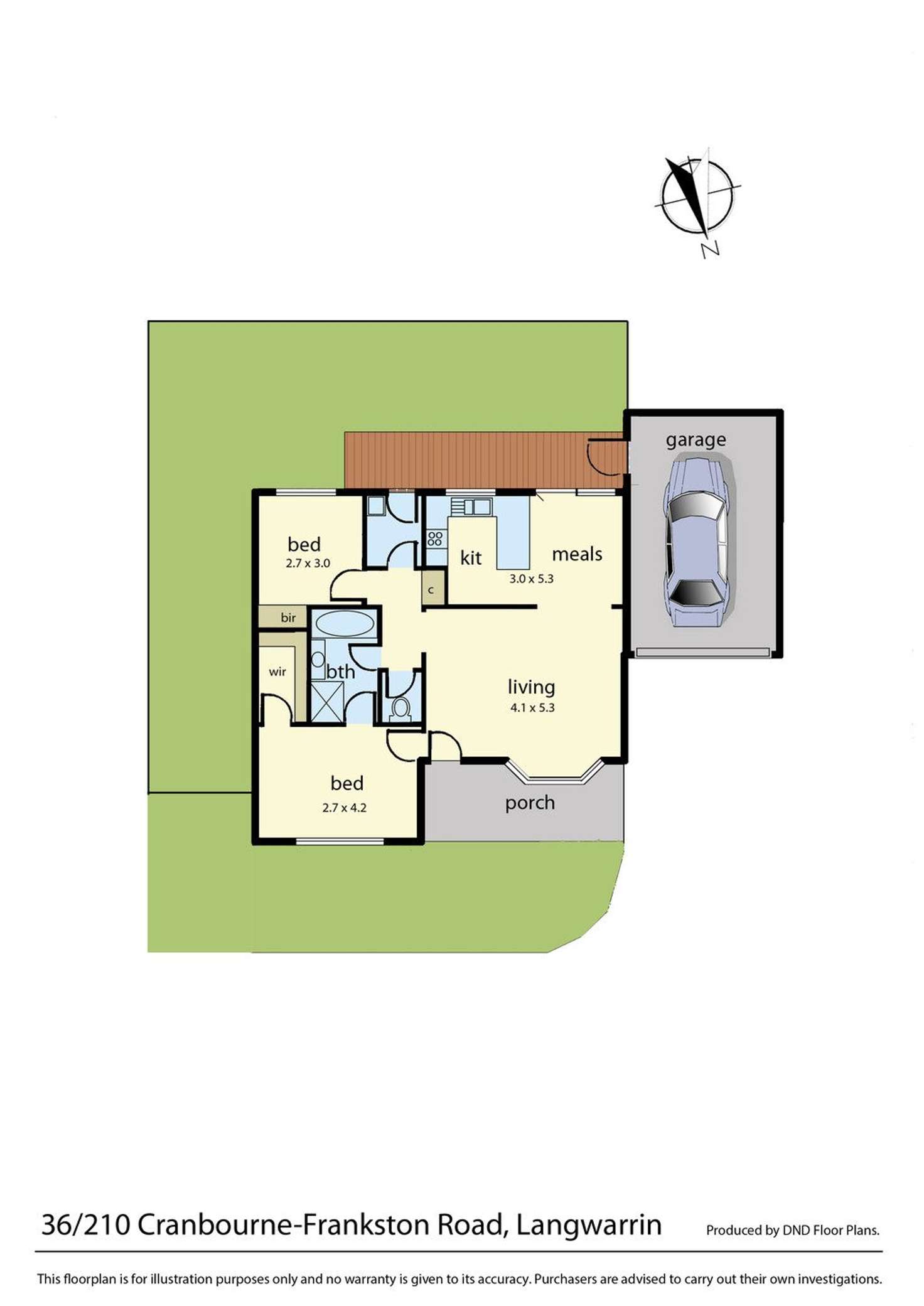 Floorplan of Homely unit listing, 36/210 Cranbourne Frankston Road, Langwarrin VIC 3910