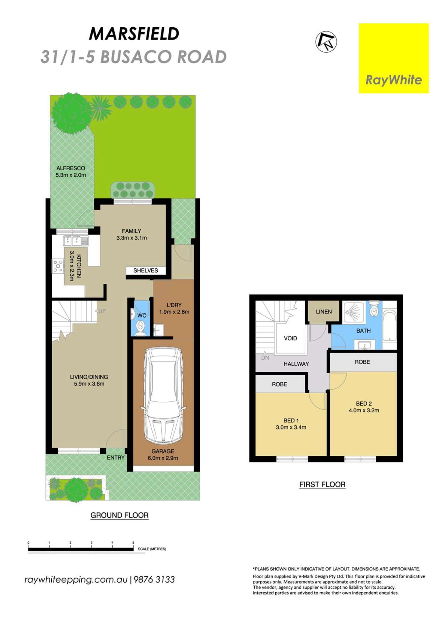 Floorplan of Homely townhouse listing, 31/1-5 Busaco Road, Marsfield NSW 2122