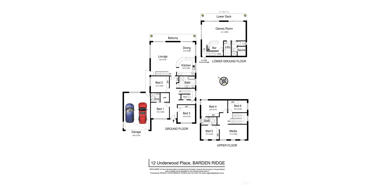 Floorplan of Homely house listing, 12 Underwood Place, Barden Ridge NSW 2234