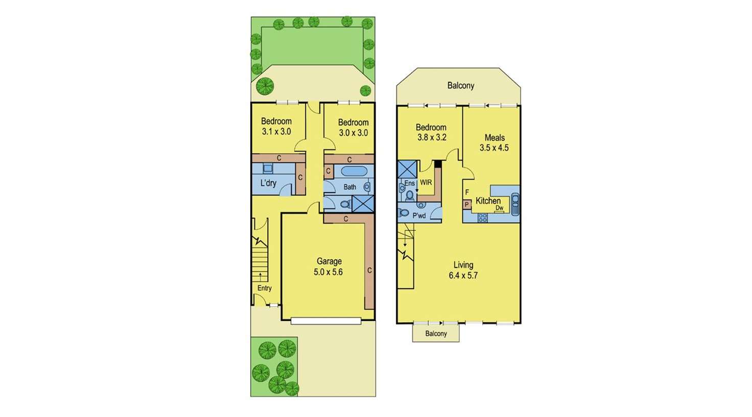 Floorplan of Homely house listing, 6/221 Roslyn Road, Belmont VIC 3216