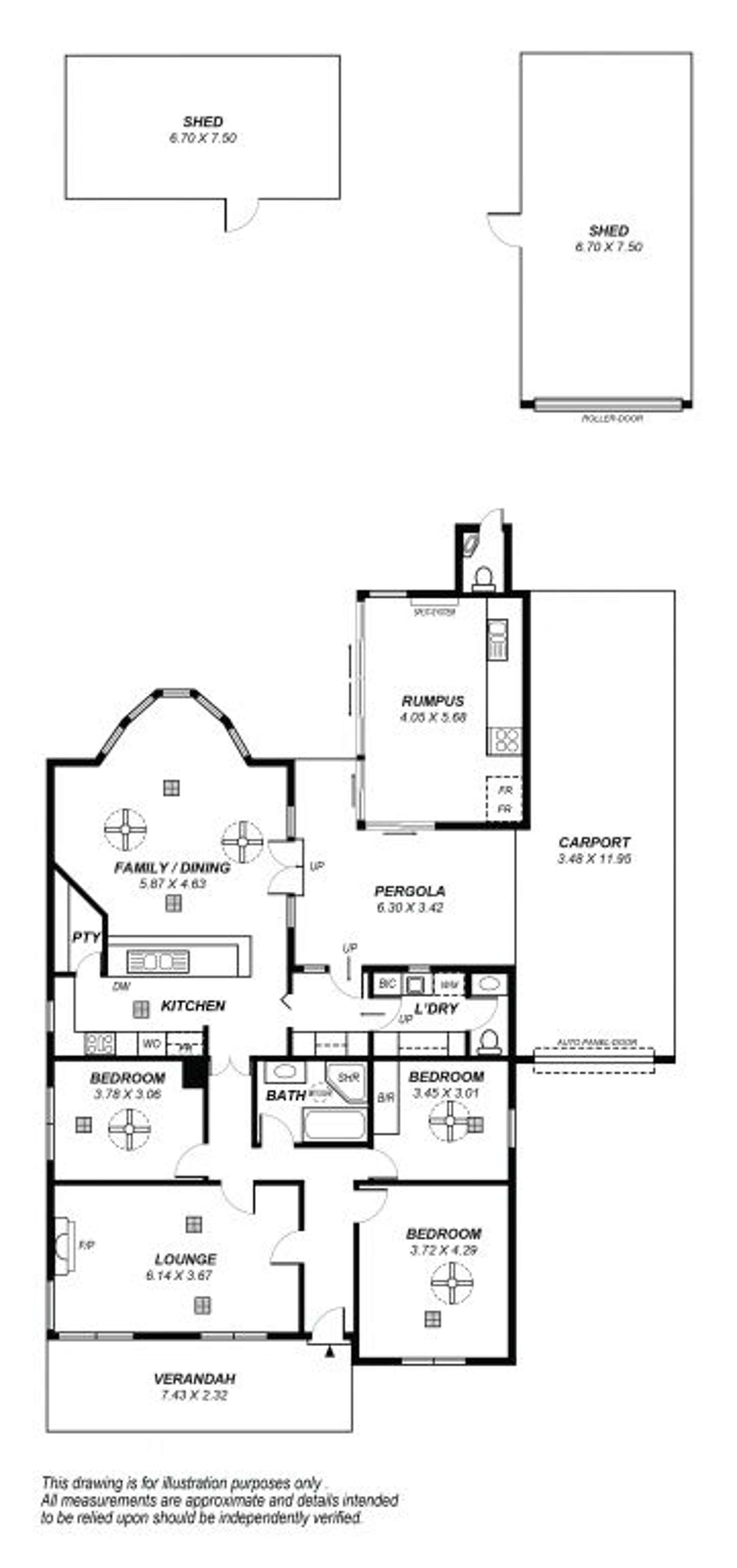 Floorplan of Homely house listing, 17 Glen Eira Street, Woodville South SA 5011