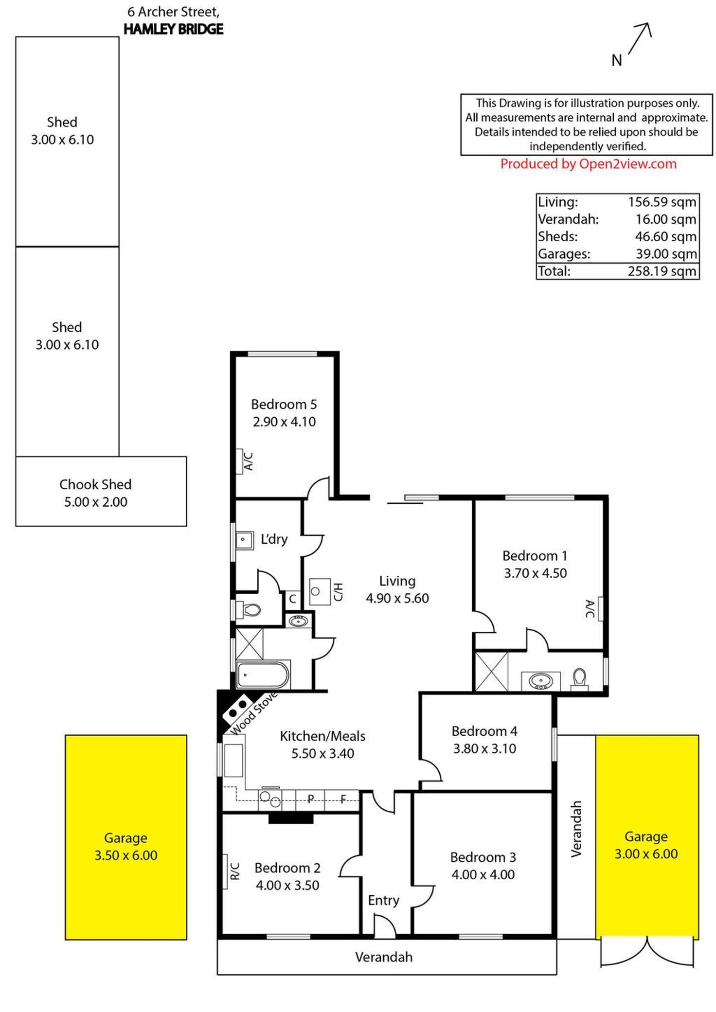 Floorplan of Homely house listing, 6 Archer Street, Hamley Bridge SA 5401