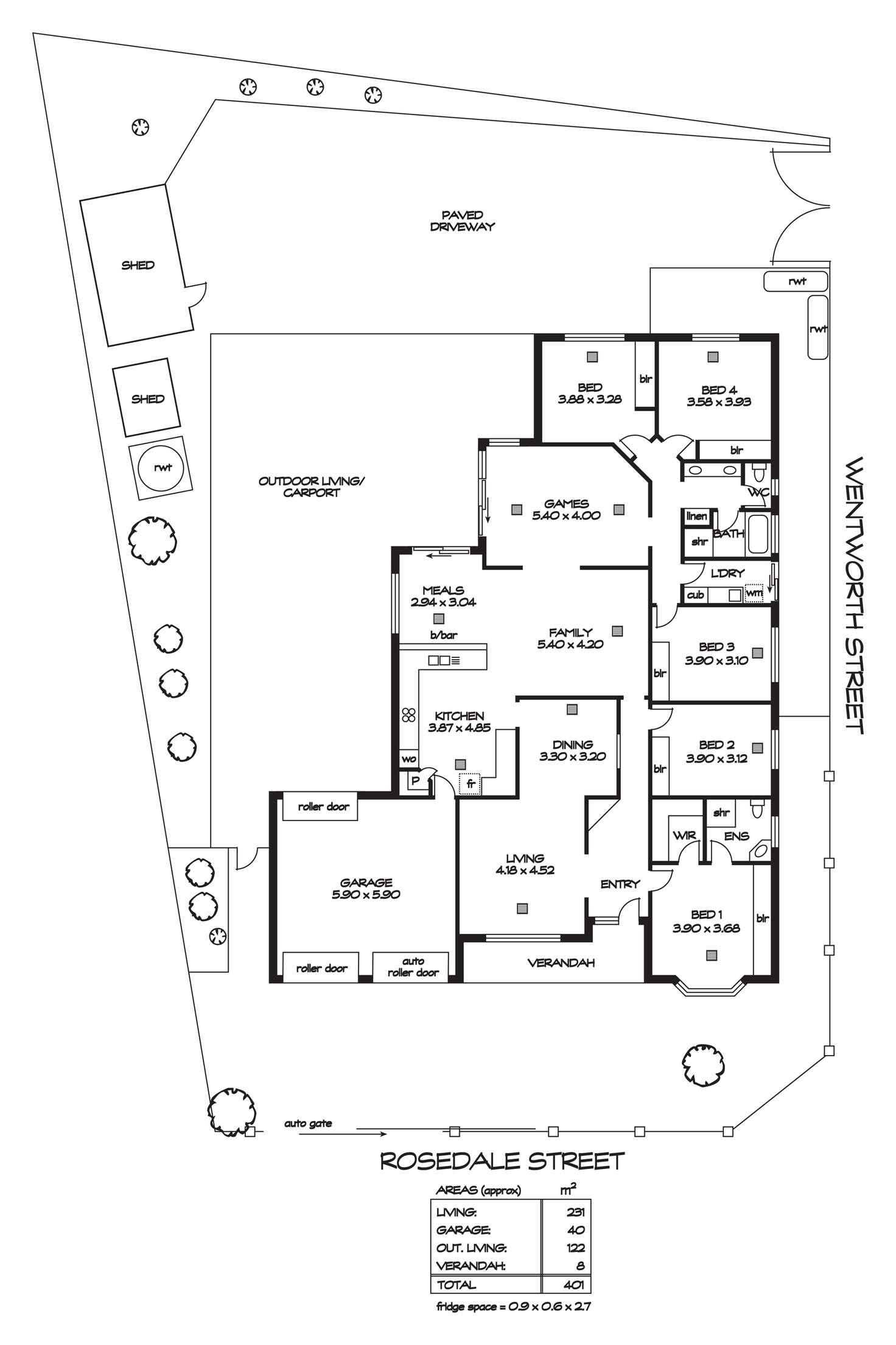 Floorplan of Homely house listing, 23 Rosedale Avenue, Blair Athol SA 5084