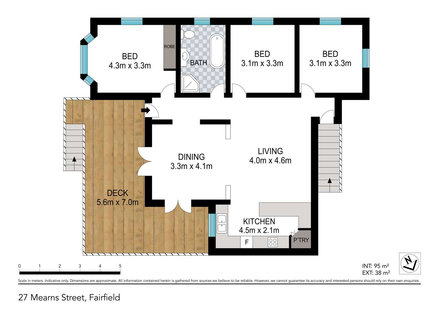 Floorplan of Homely house listing, 27 Mearns Street, Fairfield QLD 4103