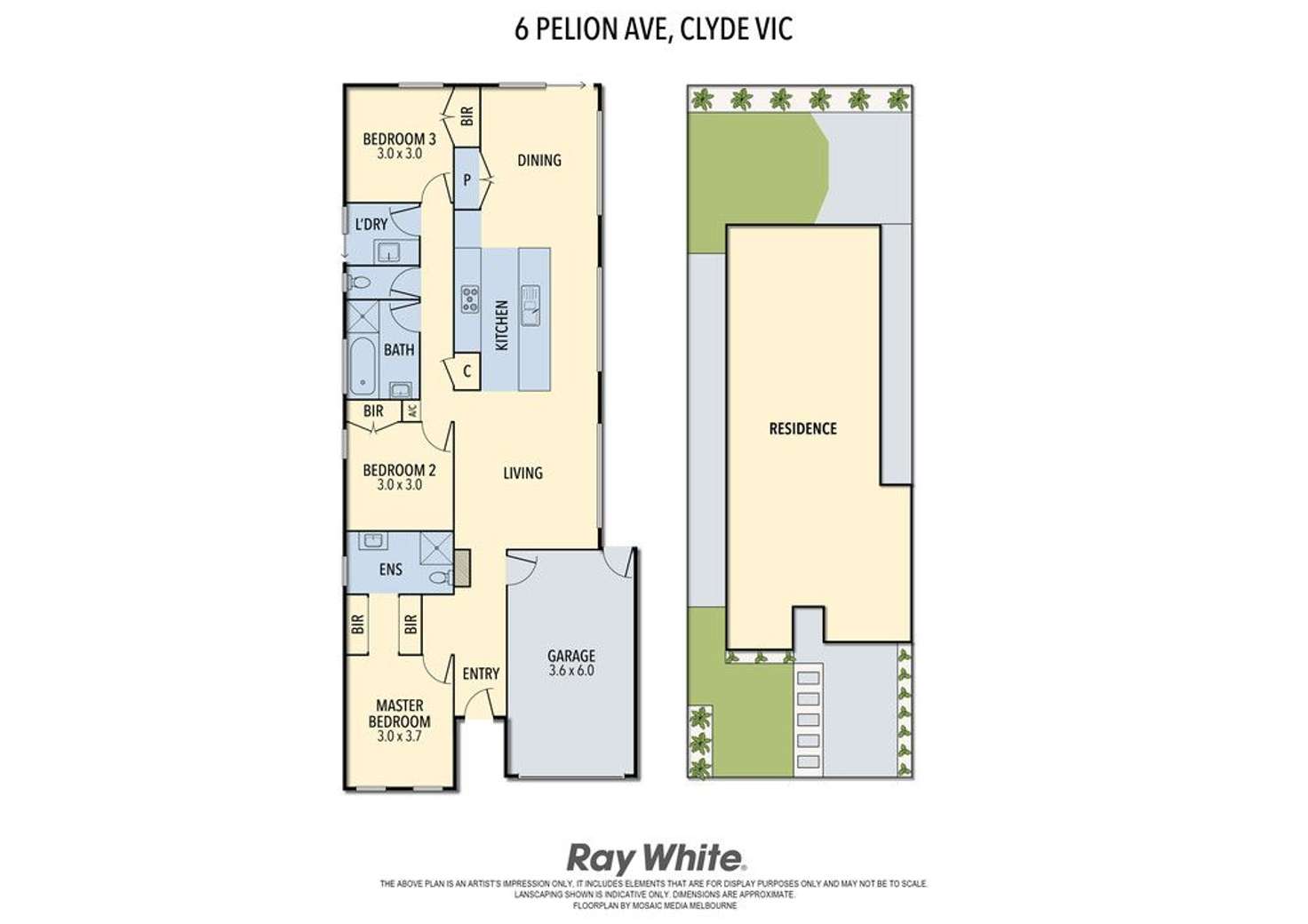 Floorplan of Homely house listing, 6 Pelion Avenue, Clyde VIC 3978