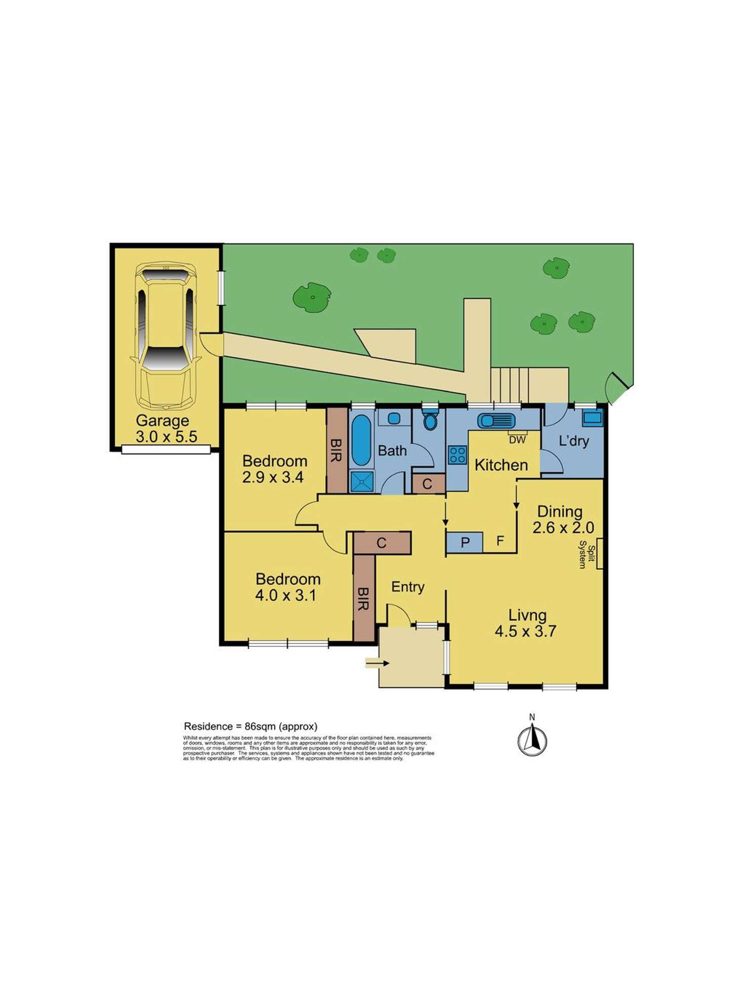 Floorplan of Homely unit listing, 5/98 Main Street, Blackburn VIC 3130