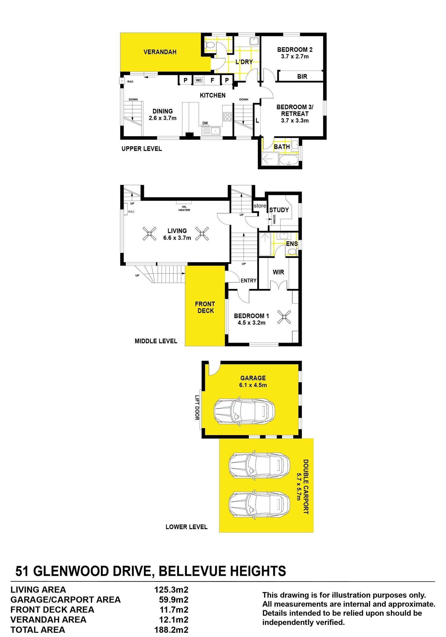 Floorplan of Homely house listing, 51 Glenwood Drive, Bellevue Heights SA 5050