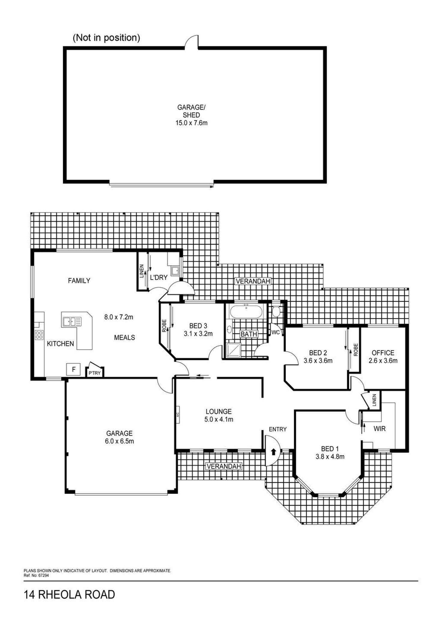 Floorplan of Homely house listing, 14 Rheola Road, Dunolly VIC 3472