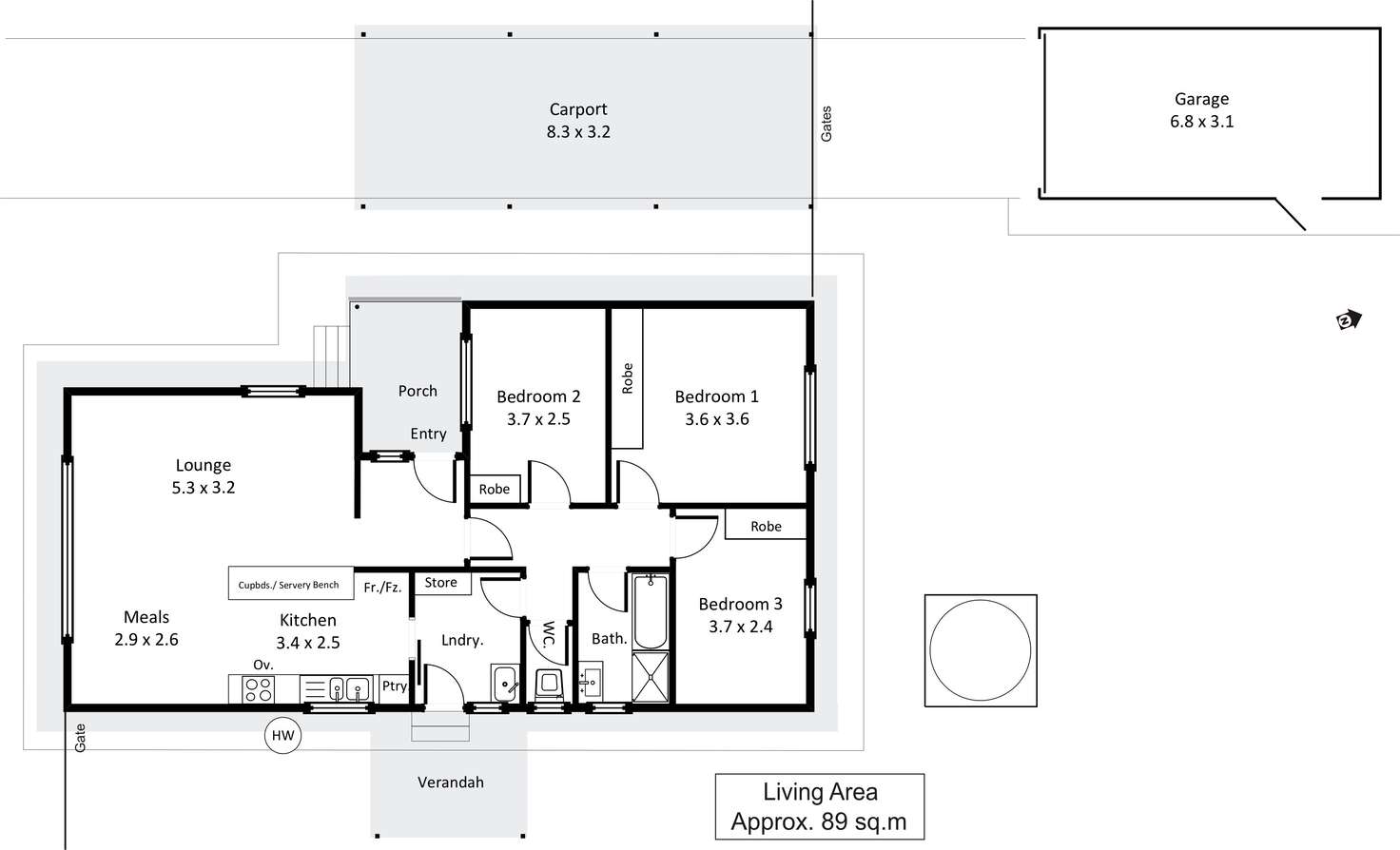 Floorplan of Homely house listing, 6 Bahnisch Avenue, Berri SA 5343