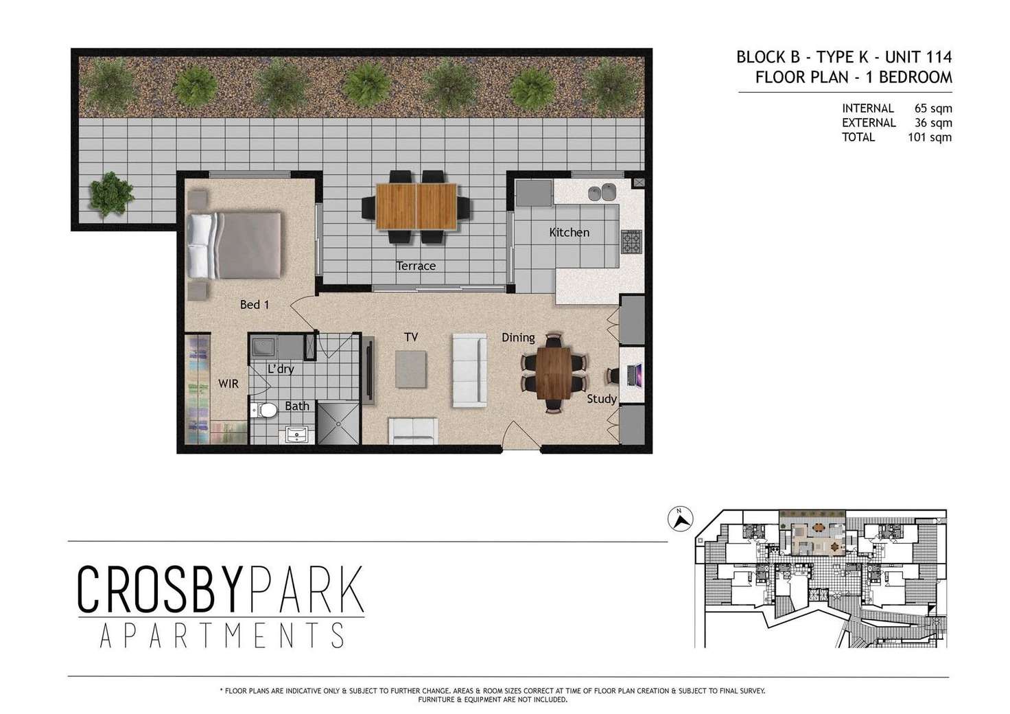 Floorplan of Homely apartment listing, 2114/52 Crosby Road, Albion QLD 4010