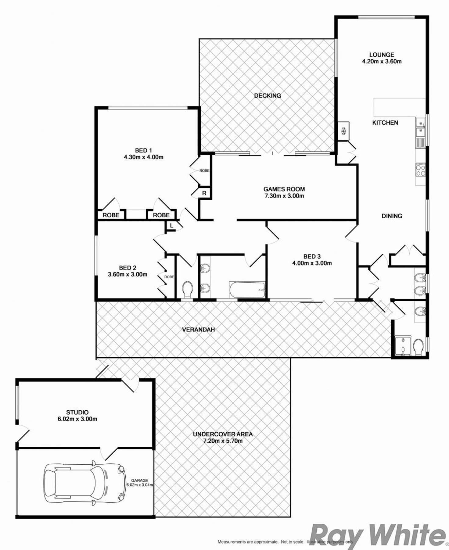 Floorplan of Homely house listing, 2 Neil Avenue, Benalla VIC 3672