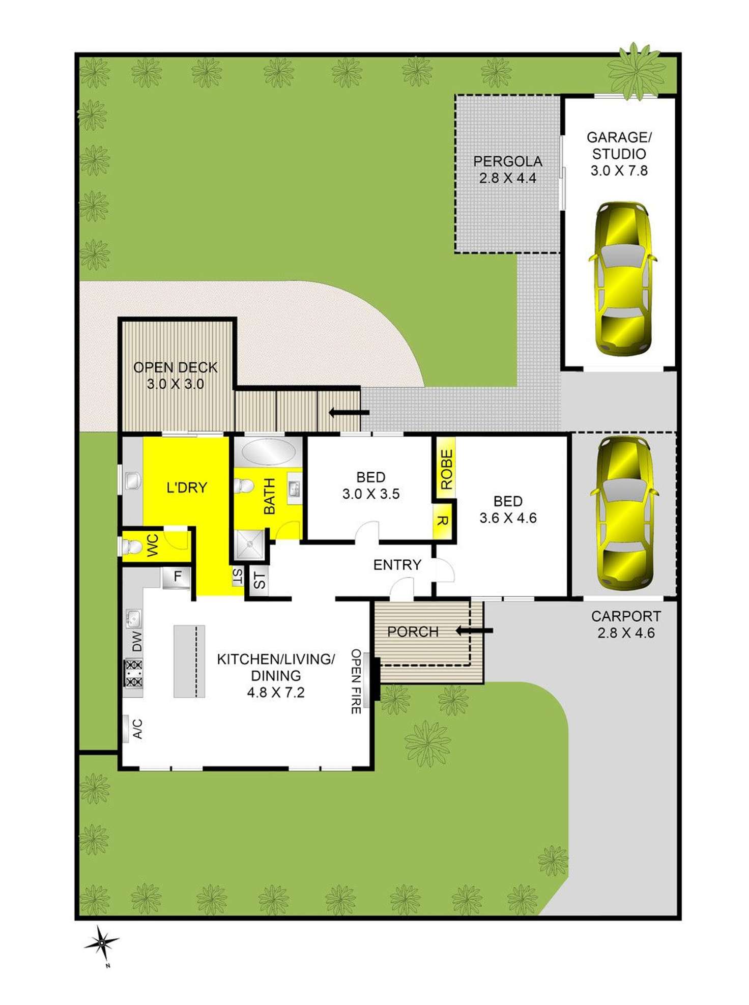 Floorplan of Homely house listing, 45 Roslyn Road, Belmont VIC 3216