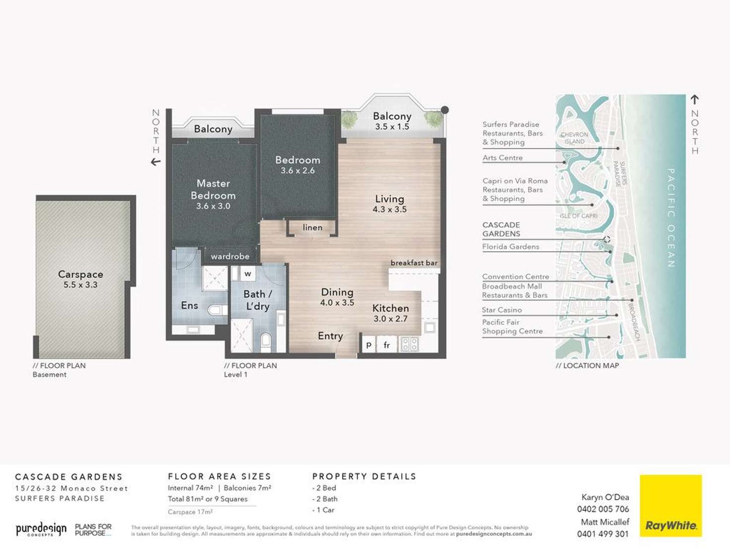 Floorplan of Homely unit listing, 15/26-32 Monaco Street, Surfers Paradise QLD 4217
